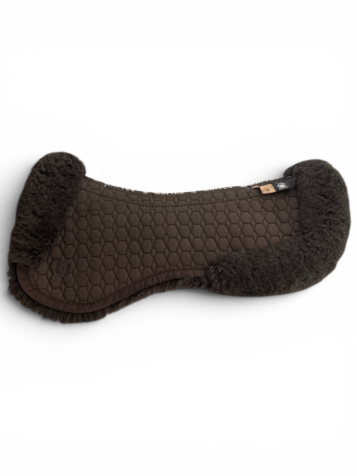 Mattes Platinum All Purpose Half Pad with Rear Trim - Brown / Size Medium