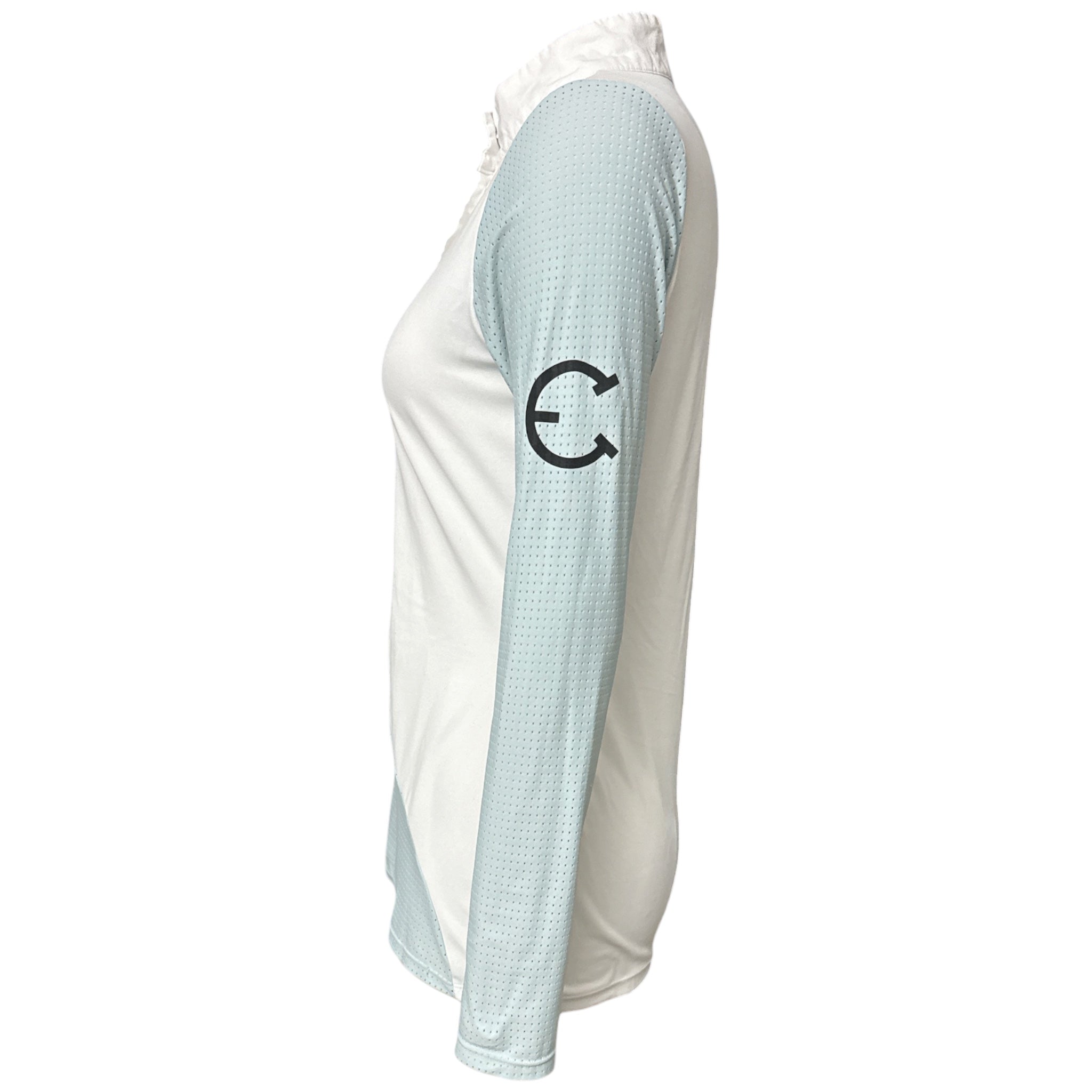 Equestrian Club Lenna Show Shirt - Blue / Size Medium
