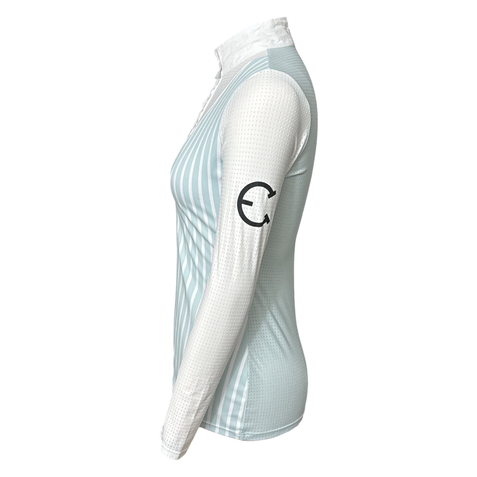 Equestrian Club Amy Show Shirt - Aqua Blue / Size XS