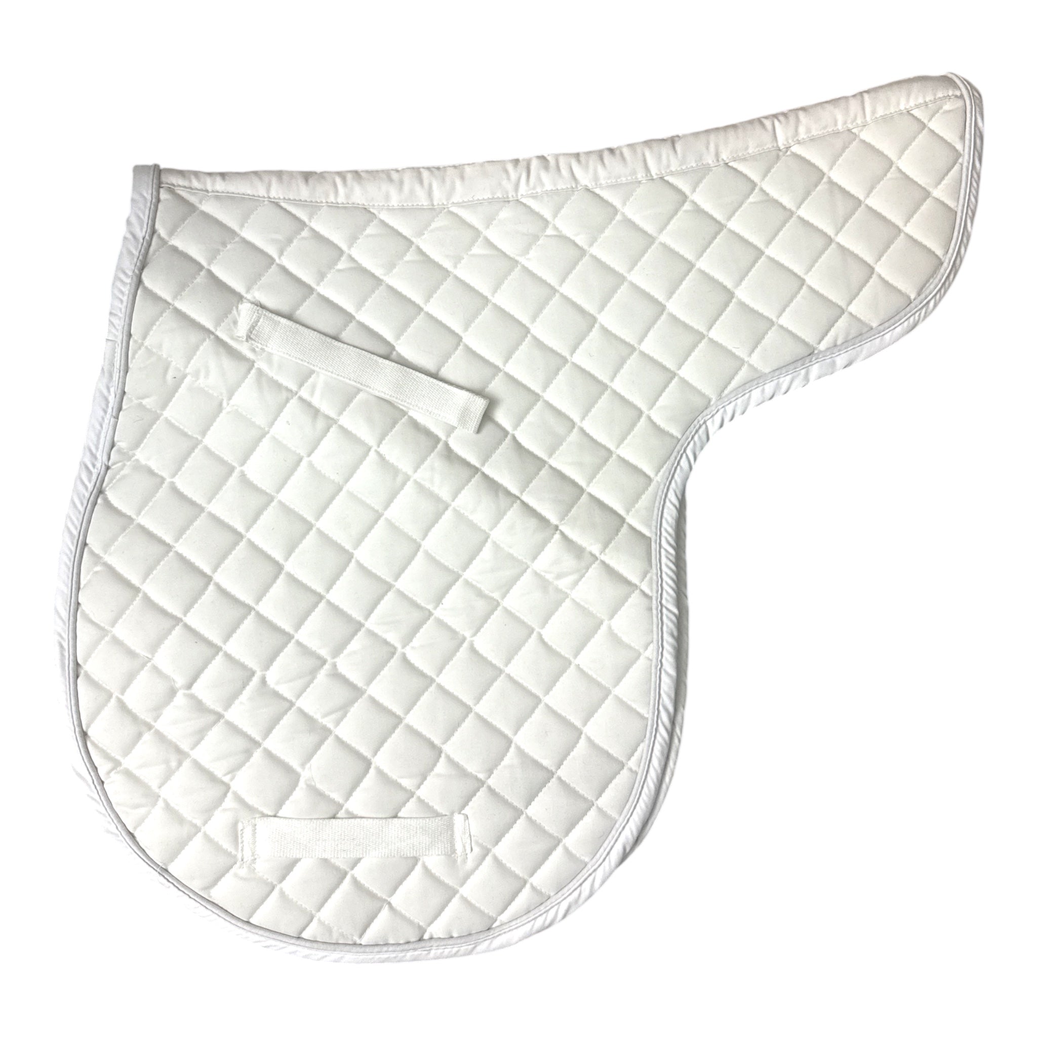 Tough 1 Cotton Contour Saddle Pad - White NEW