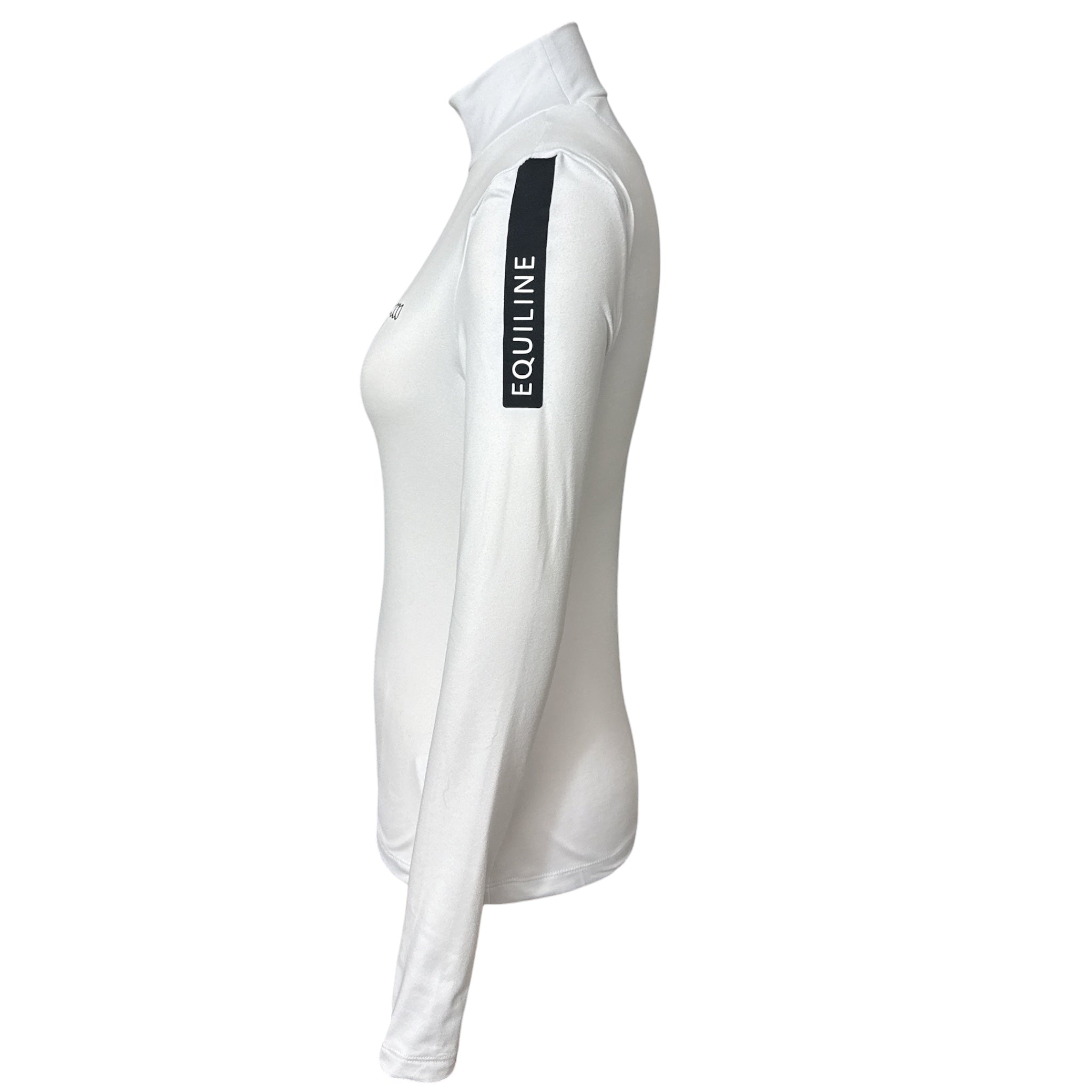 Equiline Women's Winter Fleece ColateC Top - White / Size XXS