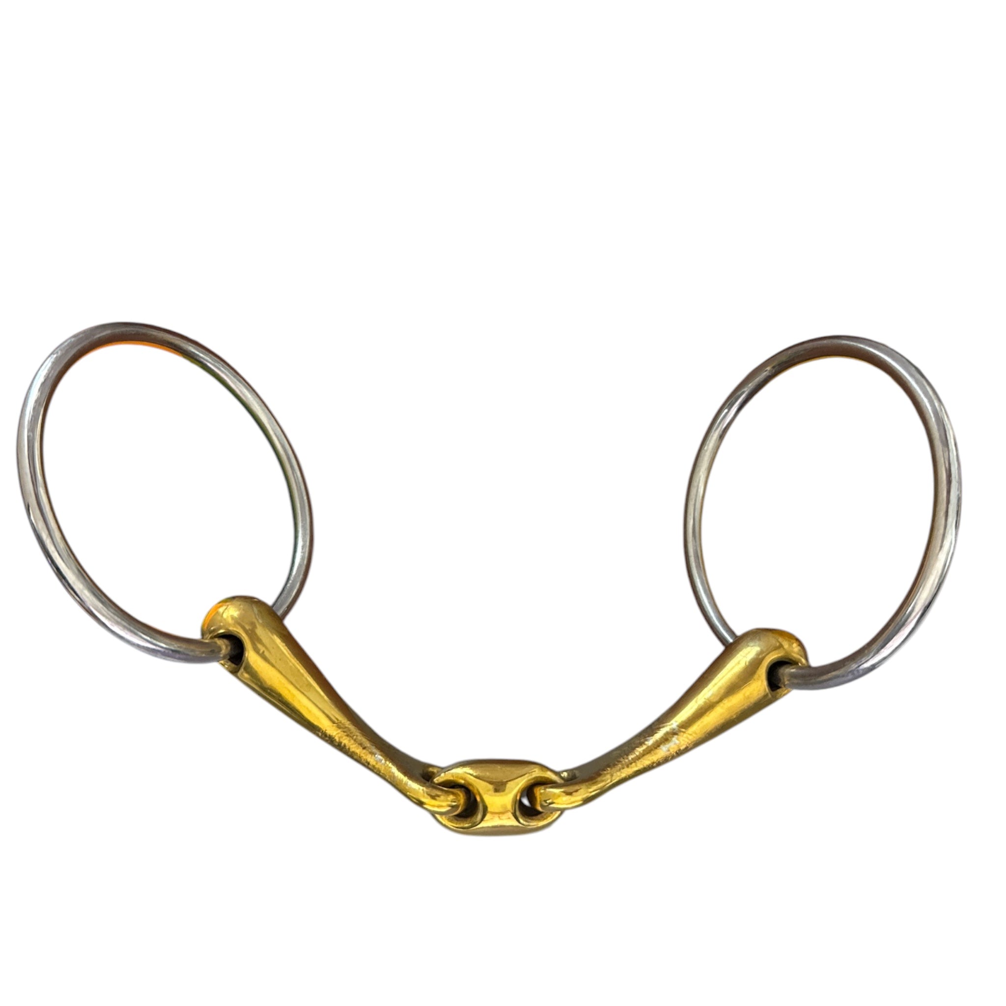 Neue Schule Tranz-Angled Lozenge Loose Ring Snaffle Bit Size 5.25" / 14 mm