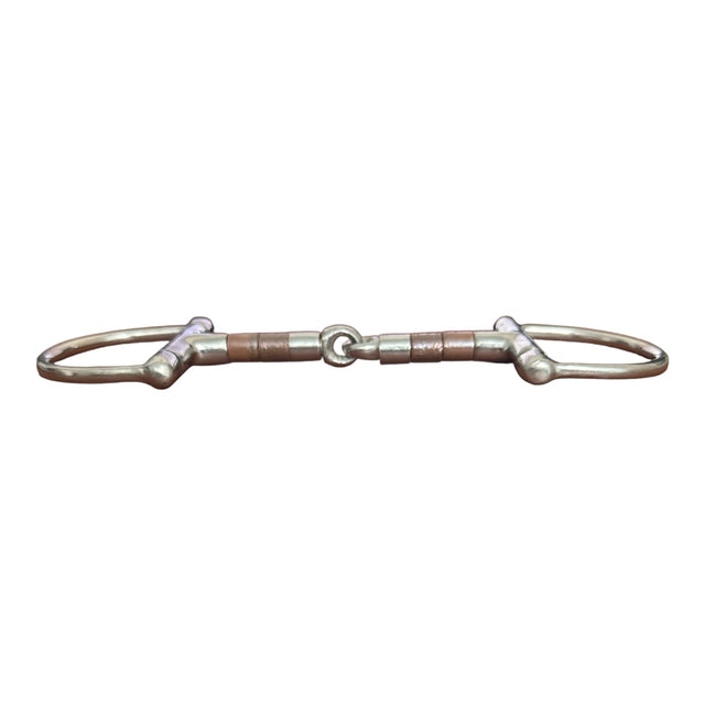 Korsteel Copper & Steel Roller Jointed Dee Ring Snaffle Bit - 5"