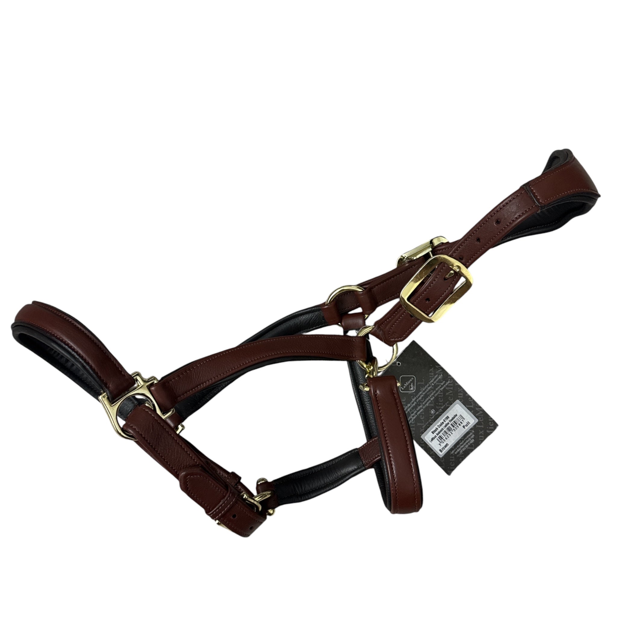 LeMieux Anatomic Leather Halter - Brown / Full Size NEW