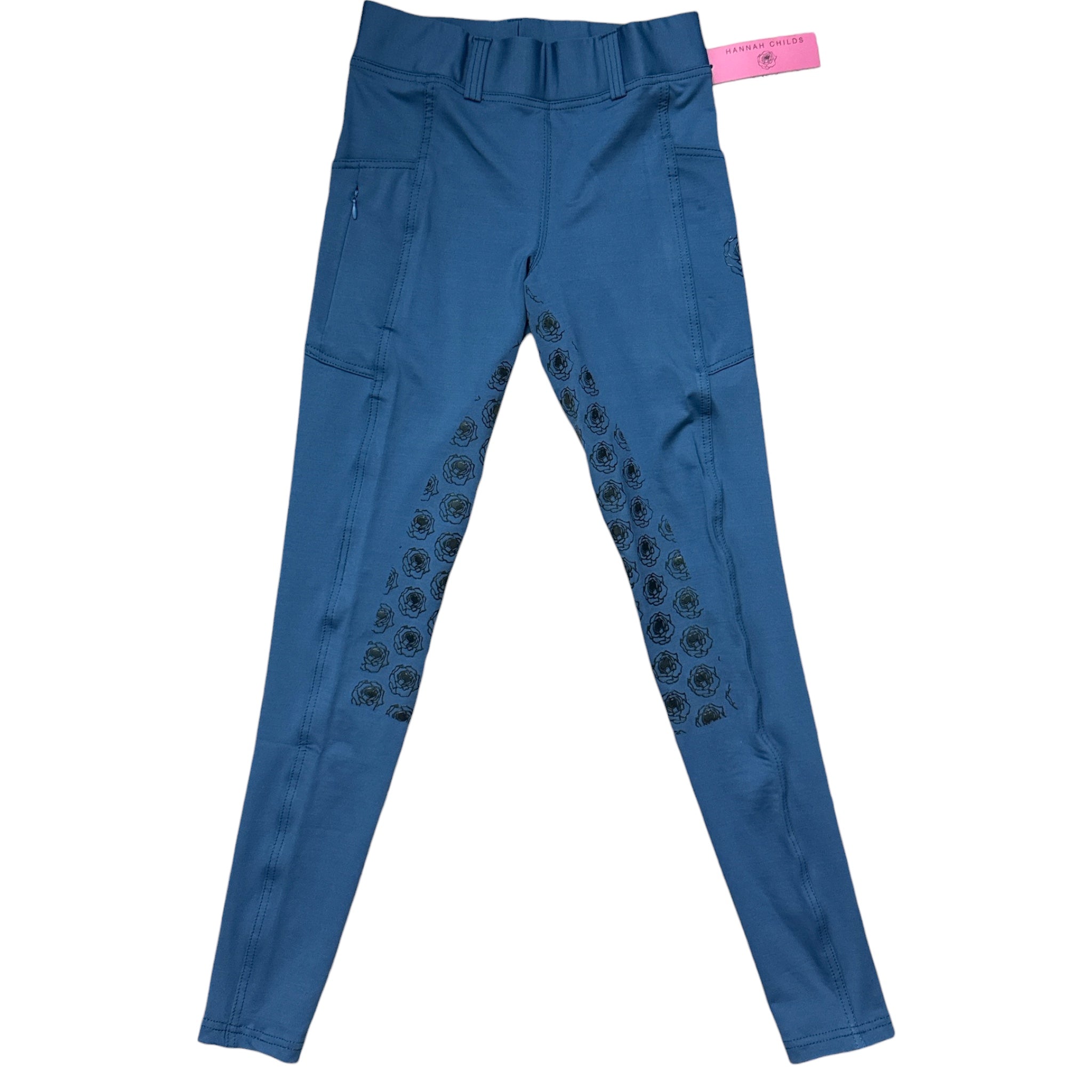 Hannah Childs Danielle Full Seat Riding Tight - Stone Blue / Size XS NEW