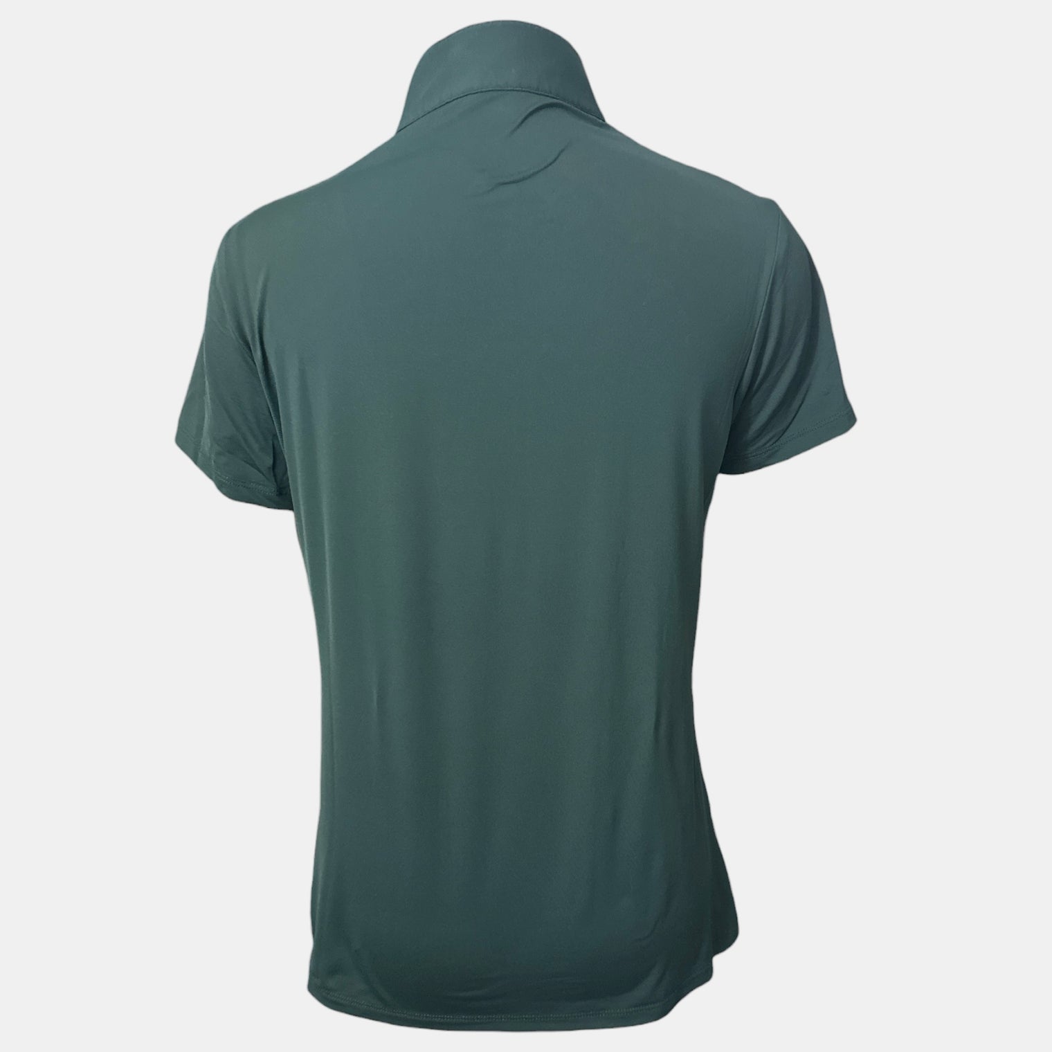 The Tailored Sportsman Women's Short Sleeve Sun Shirt - Green Gold Zipper / Size Medium