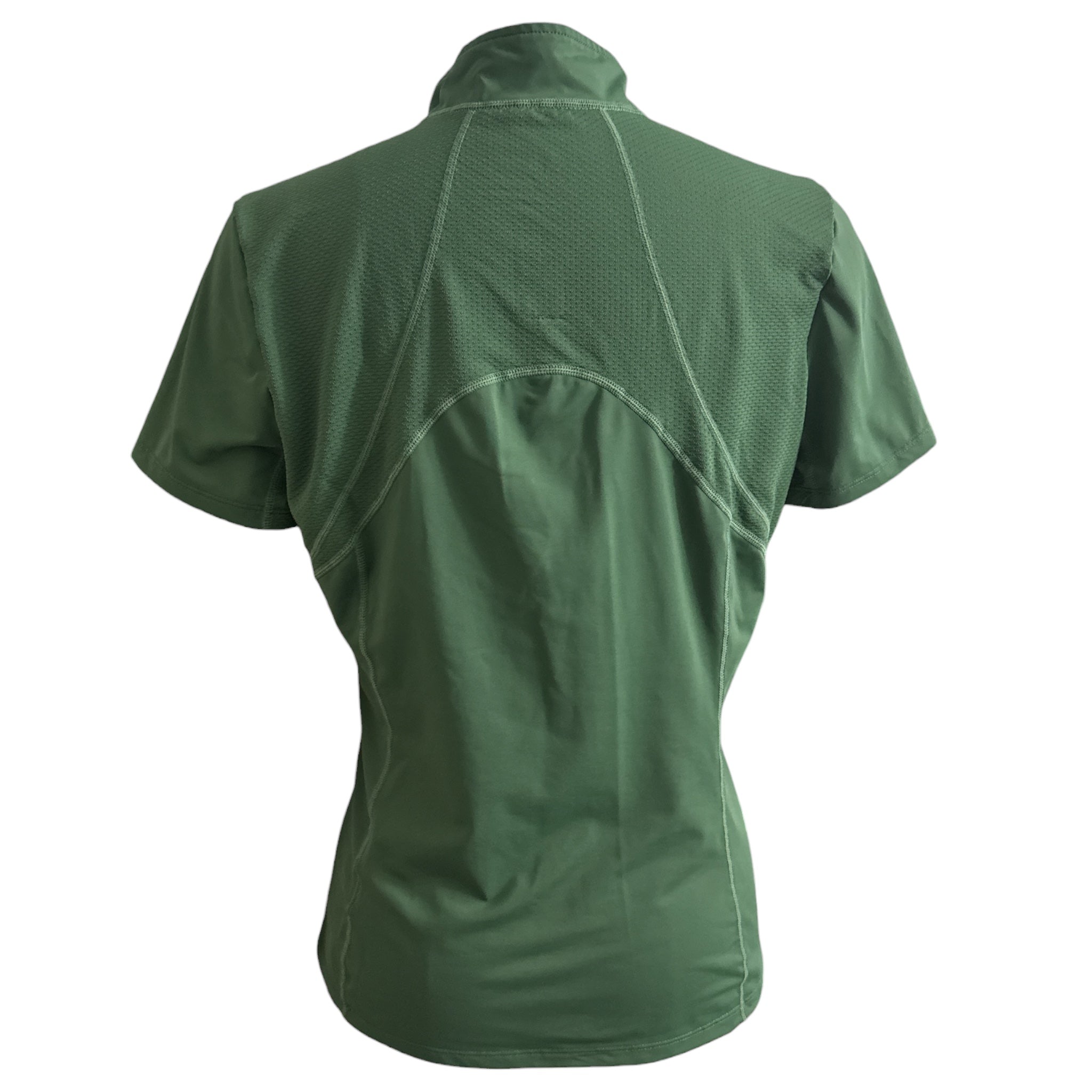 LeMieux Mia Mesh Short Sleeve Shirt - Hunter Green / Size US 8 (EU 40)