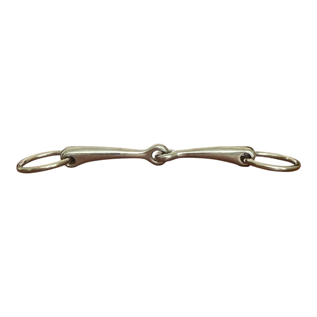 Korsteel Solid Mouth Jointed Loose Ring Snaffle Bit - 5 1/2"