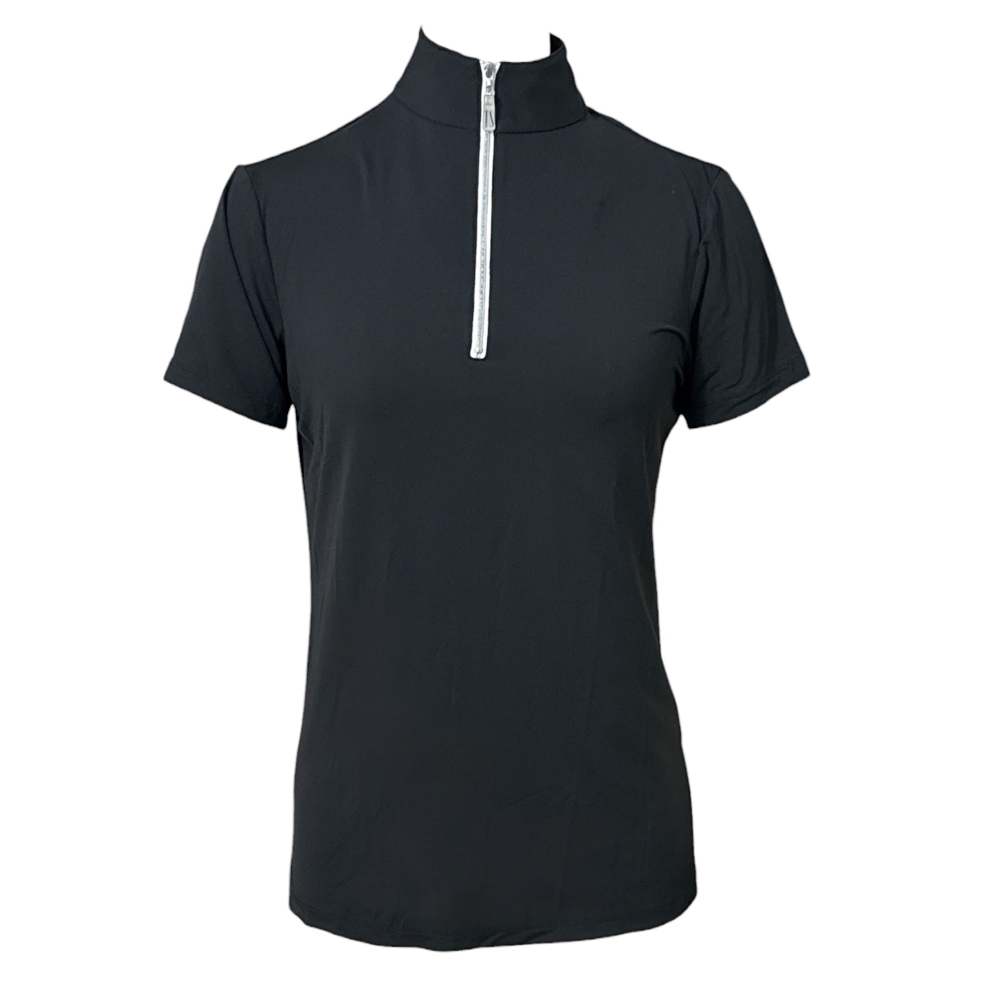 The Tailored Sportsman Women's Short Sleeve Sun Shirt - Black / Size Medium
