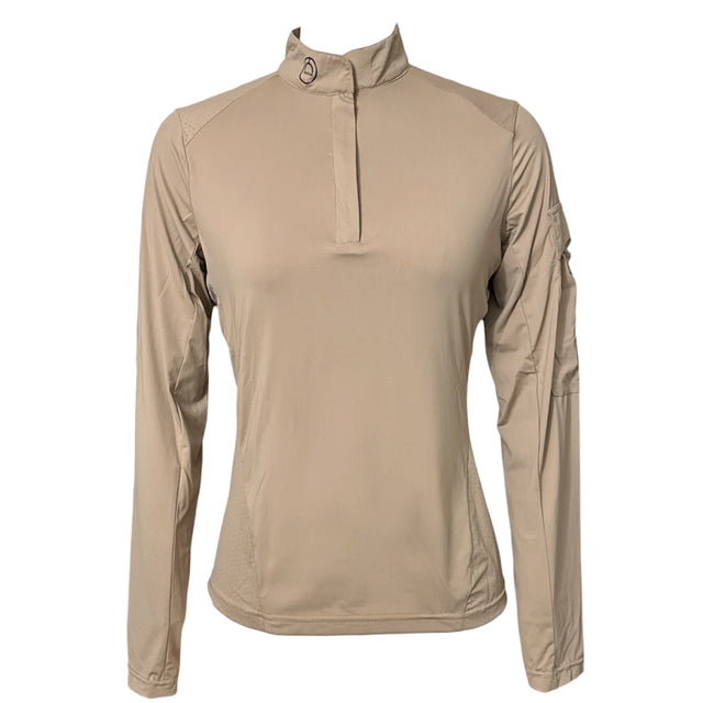 Montar MoZendaya Long Sleeve Training Shirt - Latte Tan / Size Small