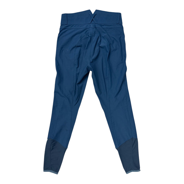 Horze Angelina Knee Patch Breeches - Blue / Size US 24