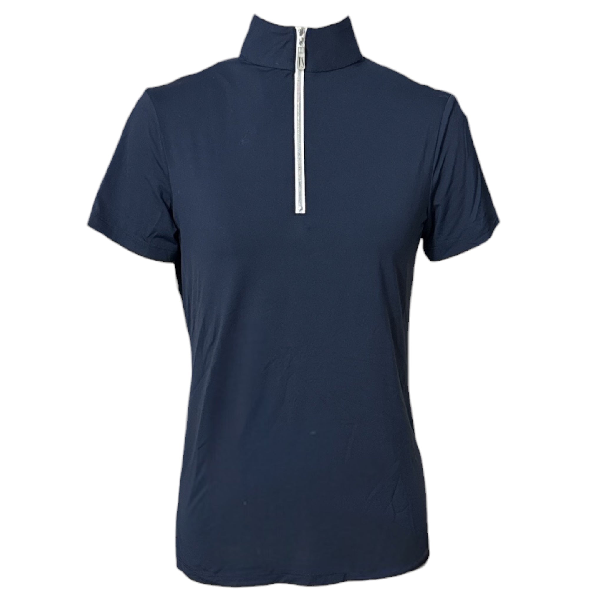 The Tailored Sportsman Women's Short Sleeve Sun Shirt - Navy Blue / Size Medium
