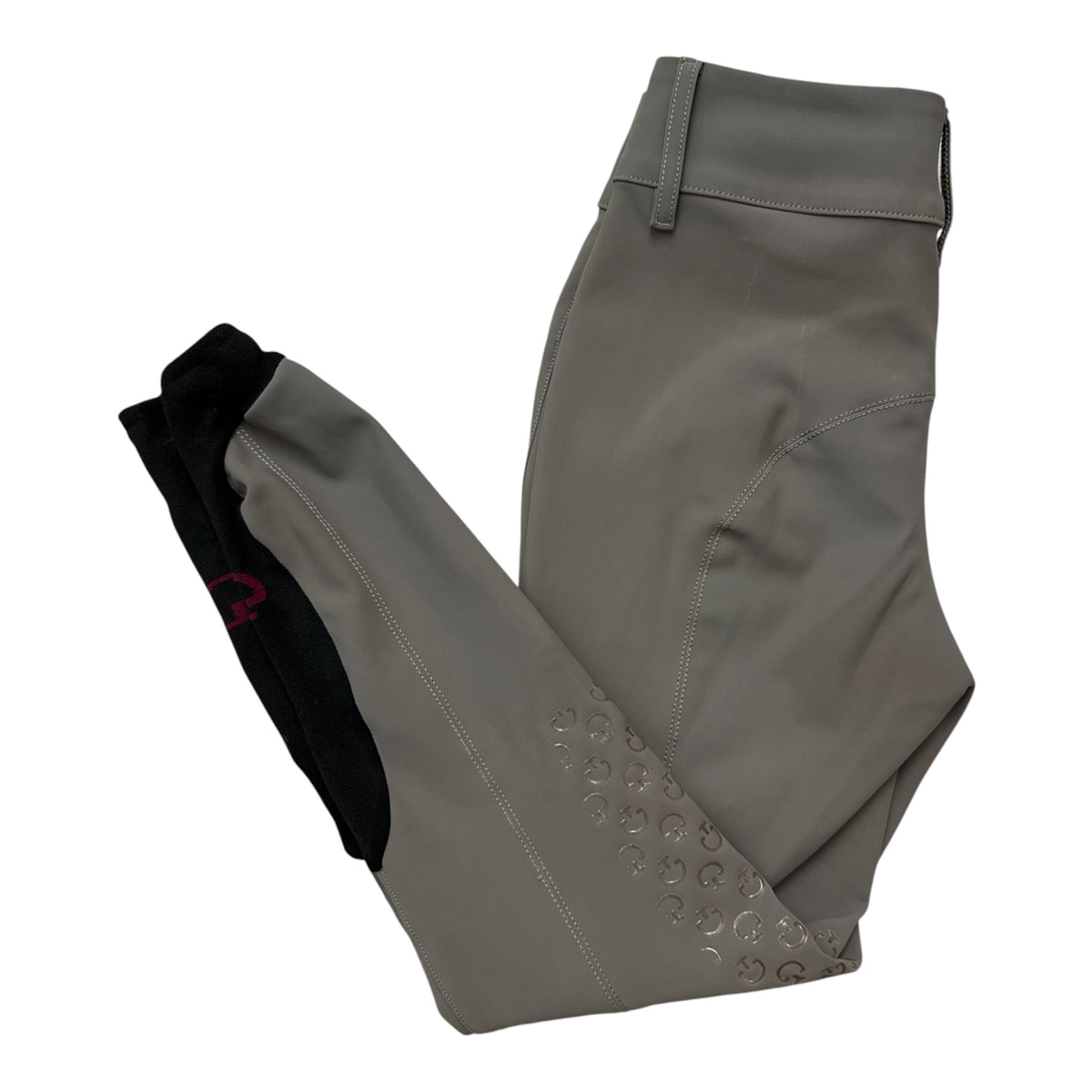 Cavalleria Toscana Women's Knee Grip Breeches -Medium Grey / Size IT 38 (US 24)