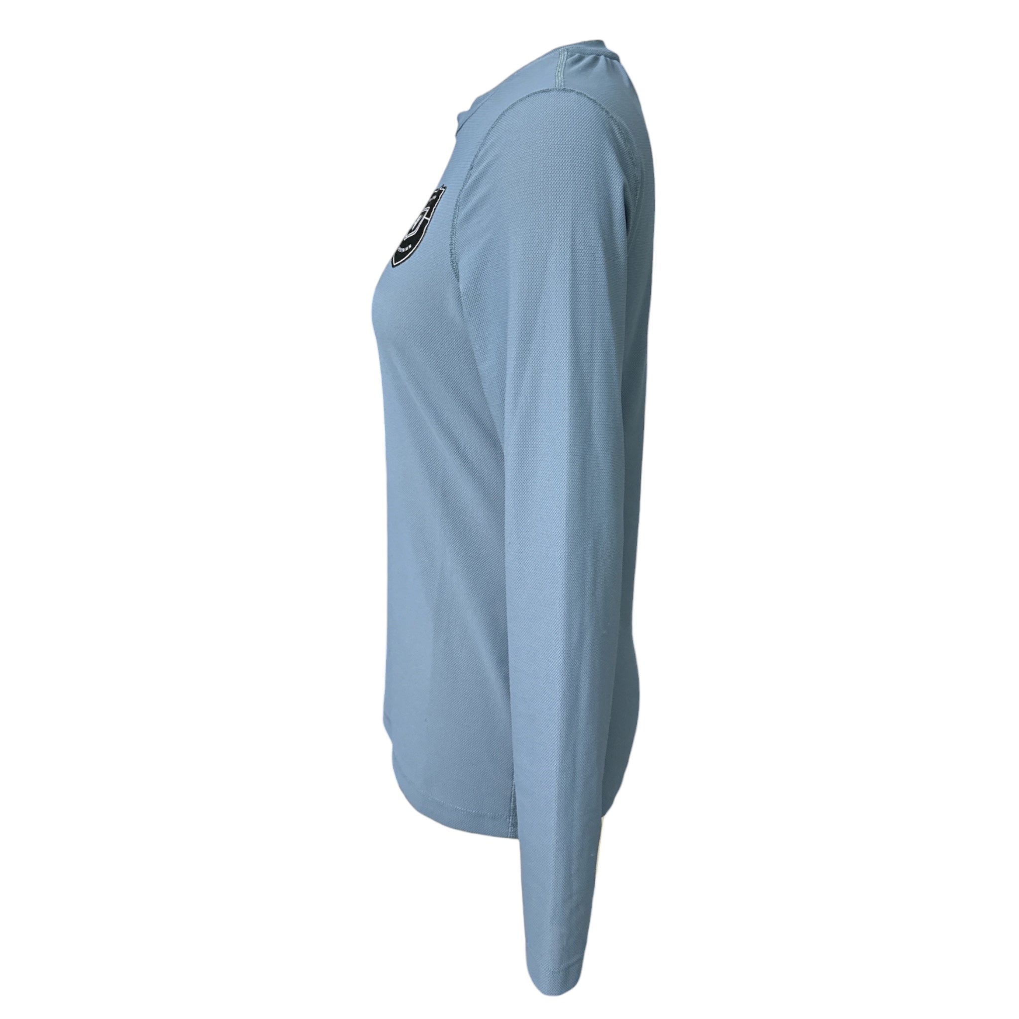 Noel Asmar Newport Mesh Long Sleeve Shirt - Slate Blue / Size Small