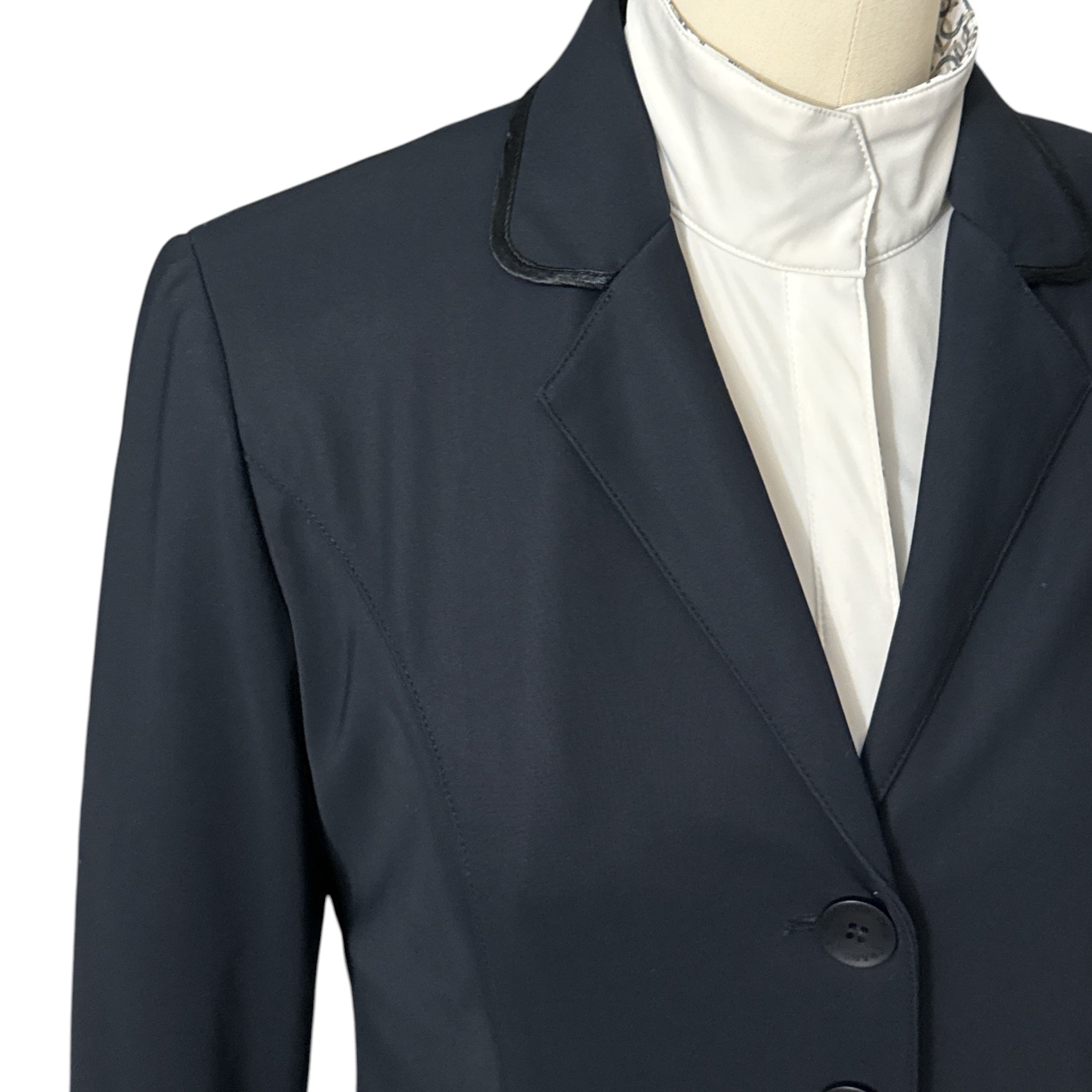 Grand Prix Women's 4 Button Tech Show Coat - Black Size 42 (US 10)