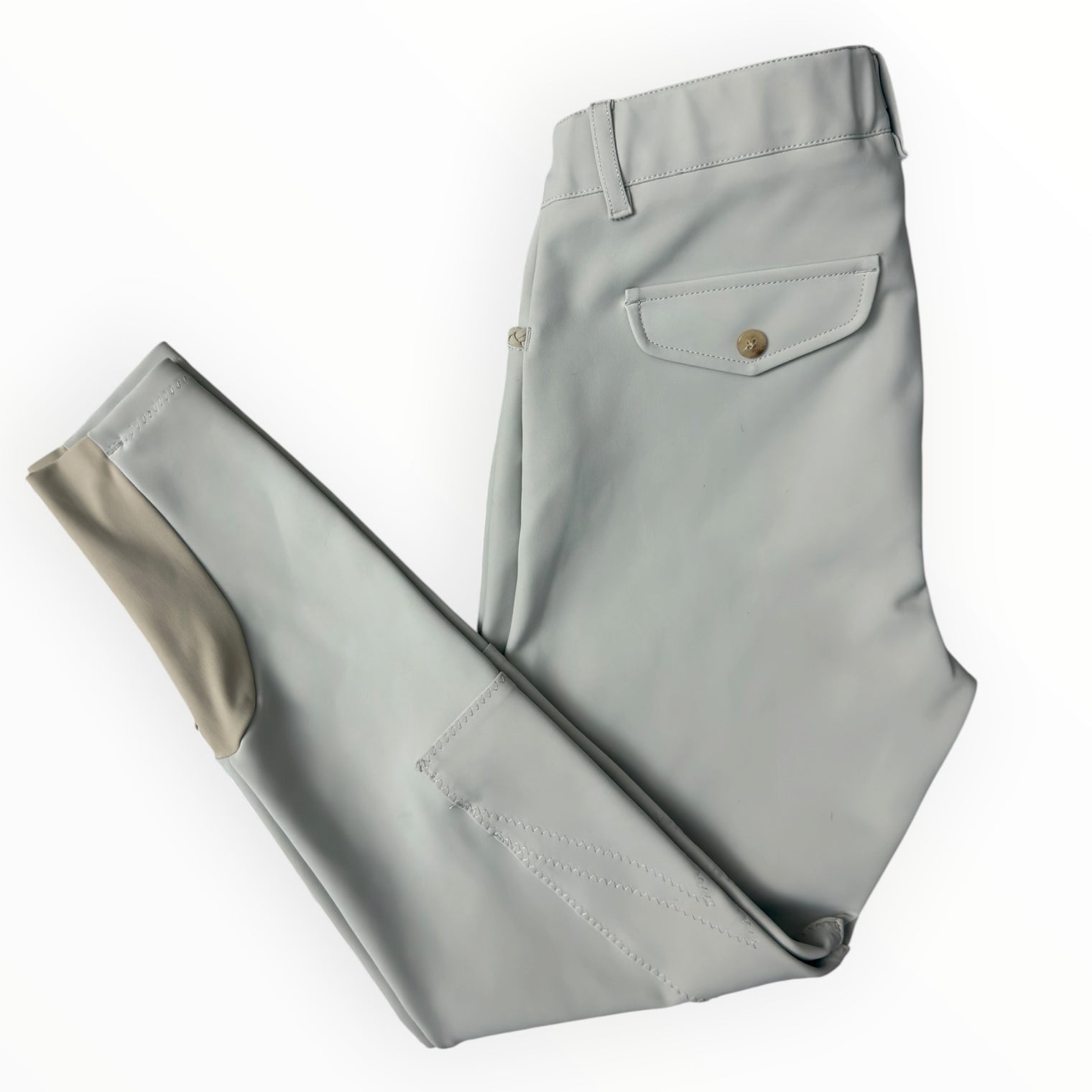 Dada Sport Giovani Knee Patch Breeches - Tan / Size EU 40 (US 30)