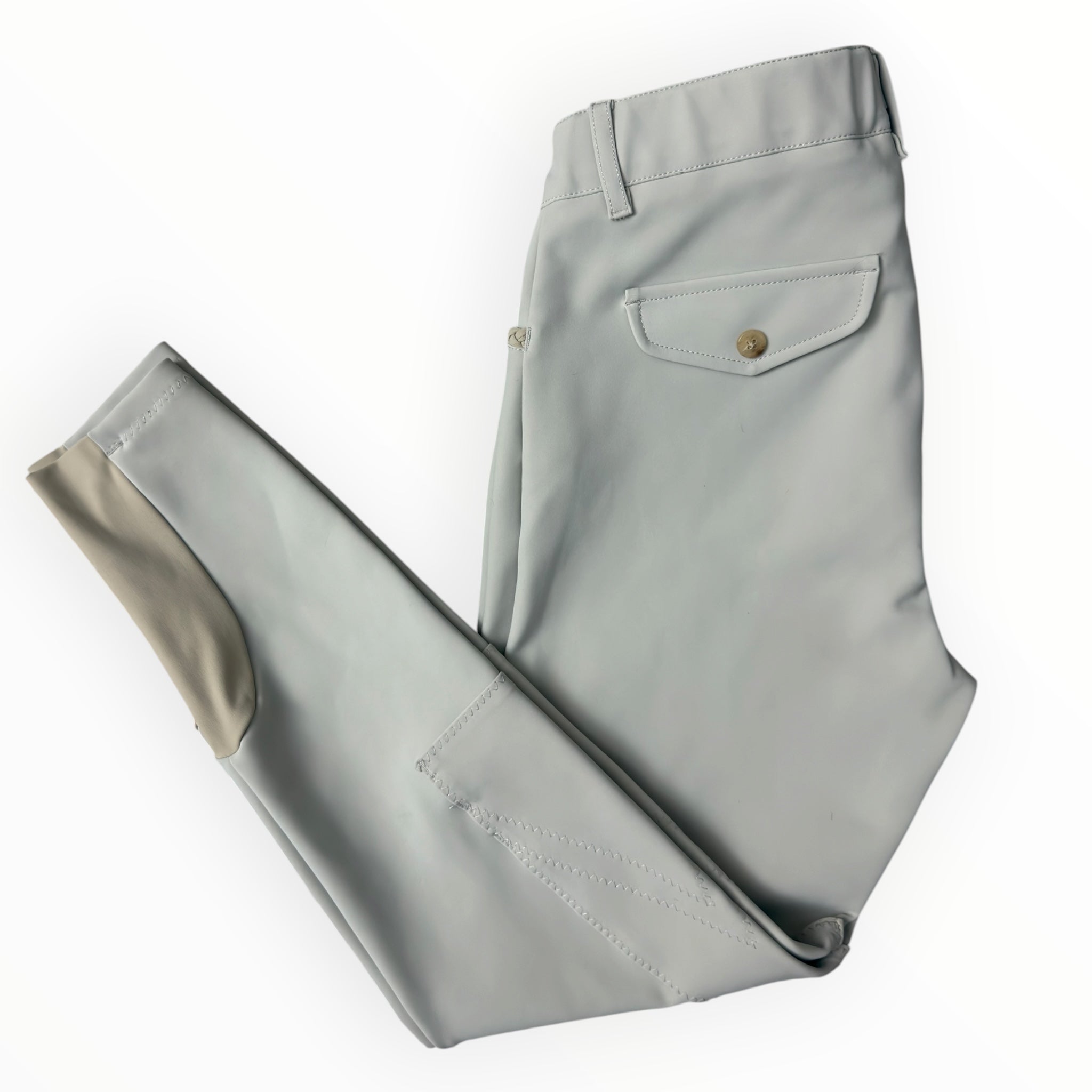 Dada Sport Giovani Knee Patch Breeches - Tan / Size EU 40 (US 30)