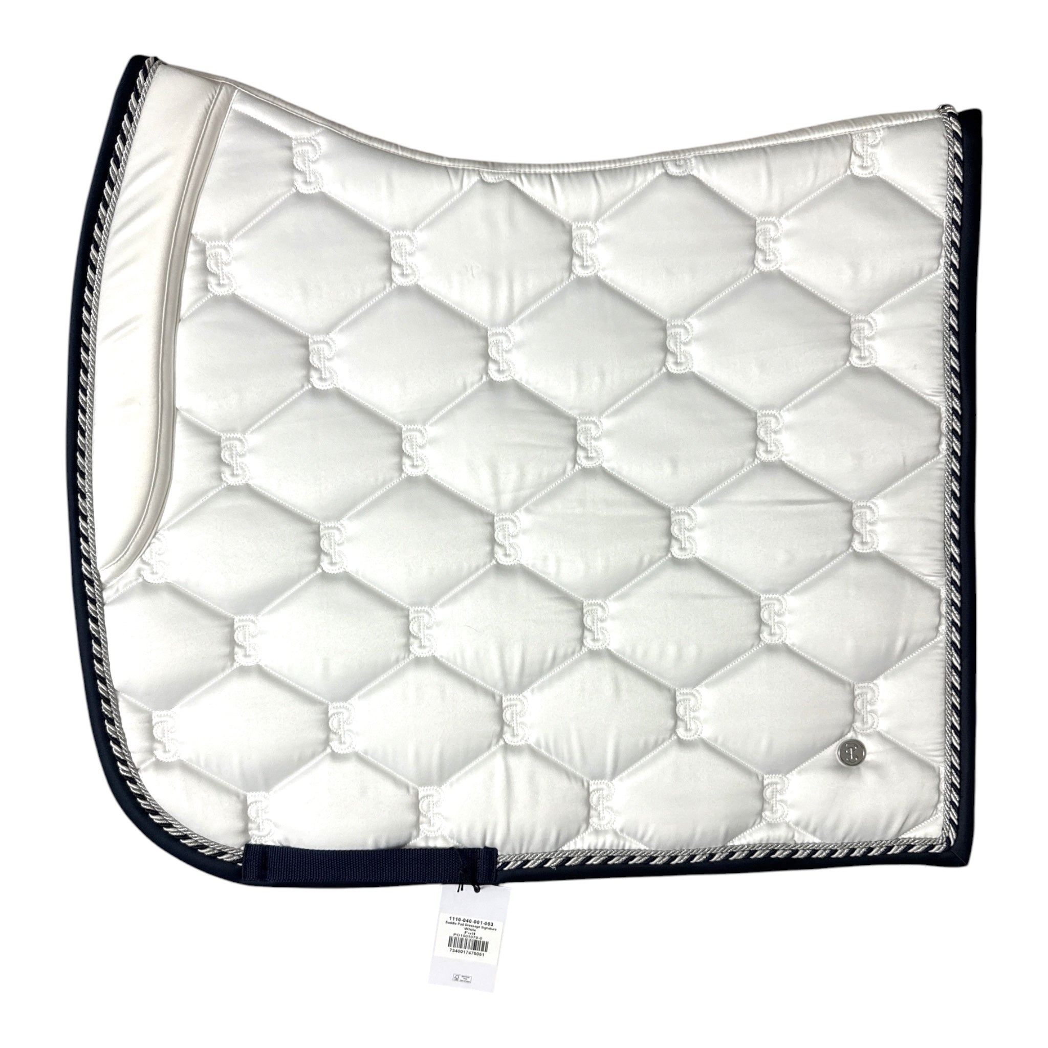 PS of Sweden Signature Dressage Saddle Pad - White / Full Size NEW
