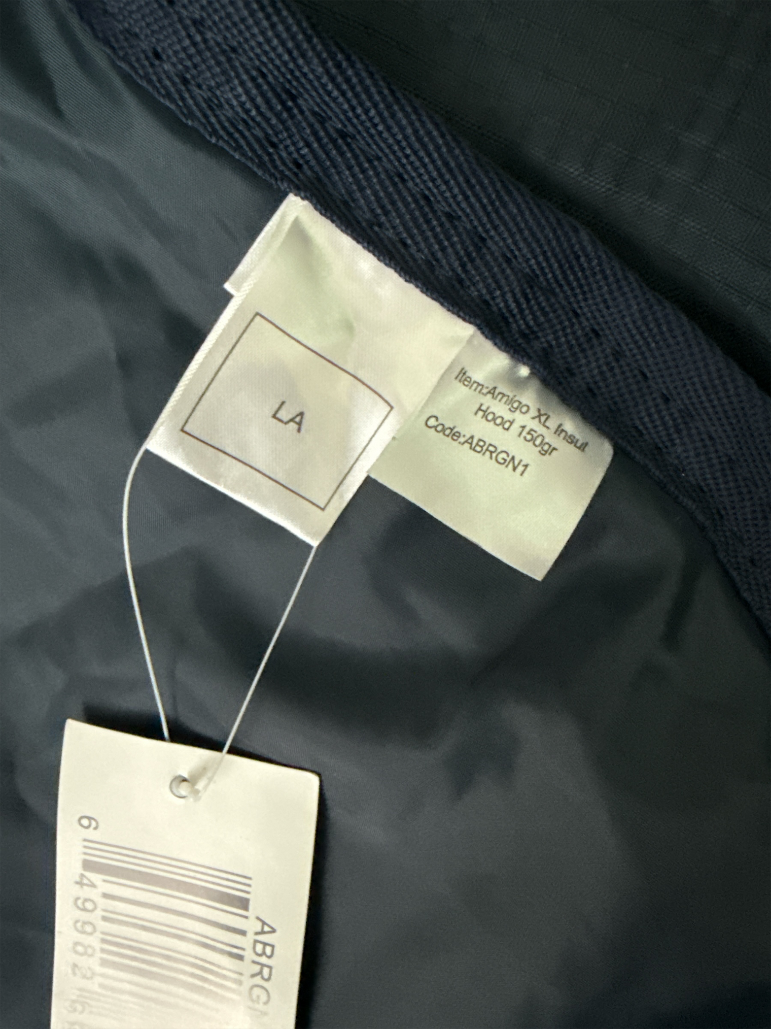 Amigo Insulator Stable Hood 150 g - Navy / Size Large NEW