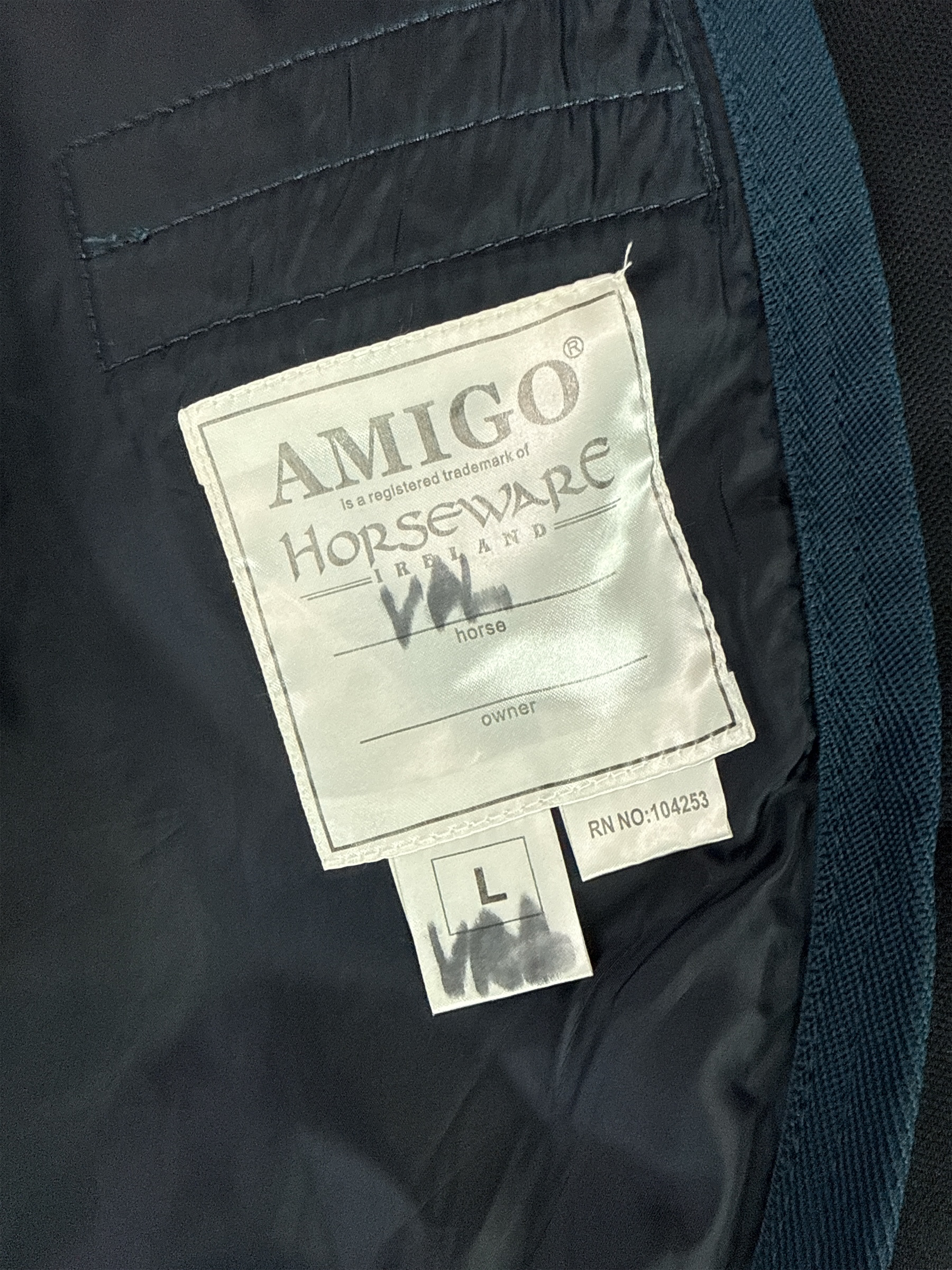 Amigo 1200D Turn Out Hood 150g - Navy / Size Large