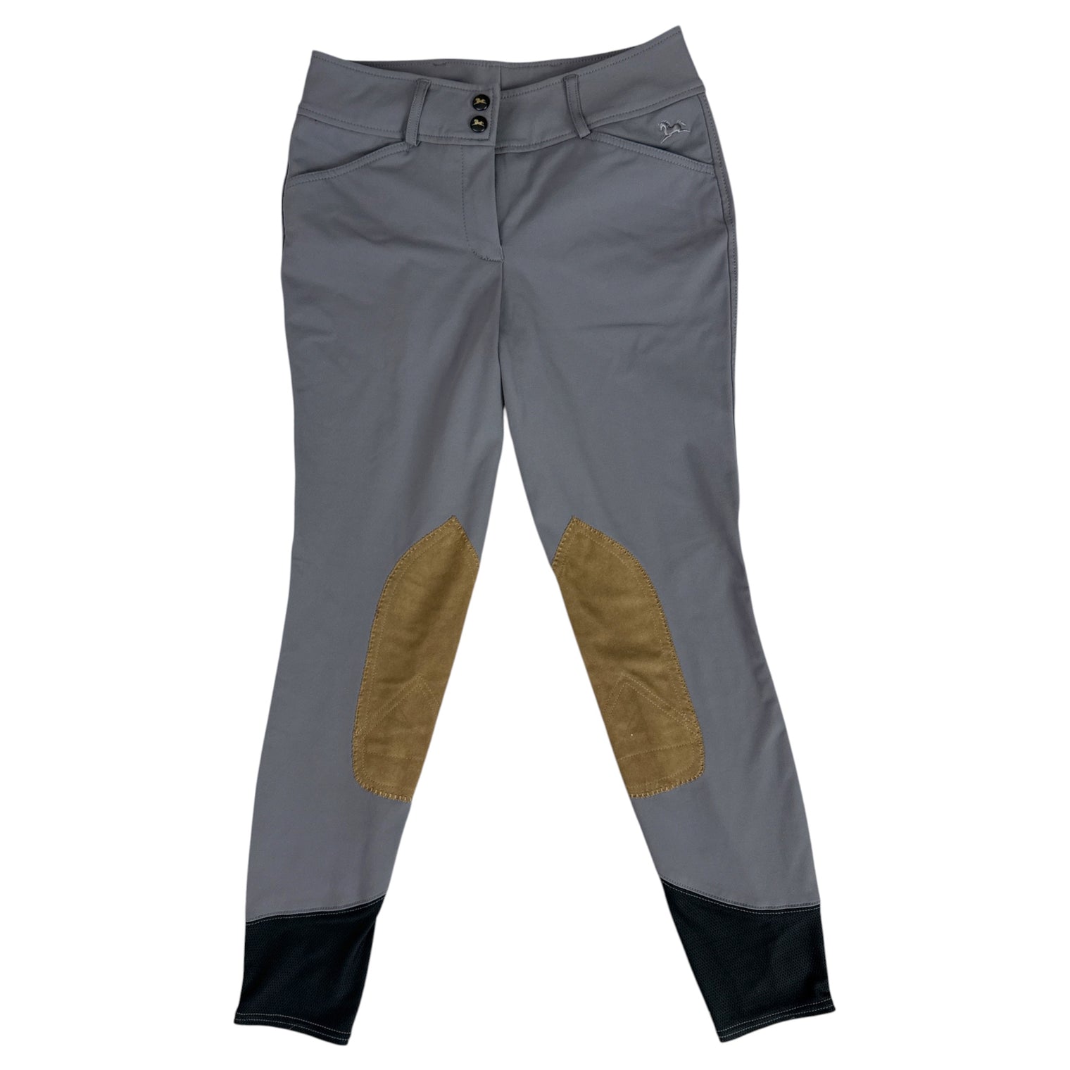 RJ Classics Gulf Knee Patch Breech - Grey / Size 26 L