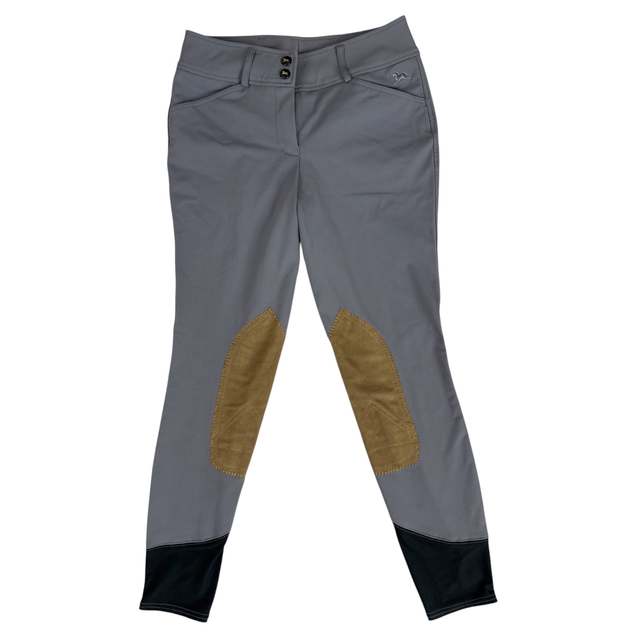 RJ Classics Gulf Knee Patch Breech - Grey / Size 26 L