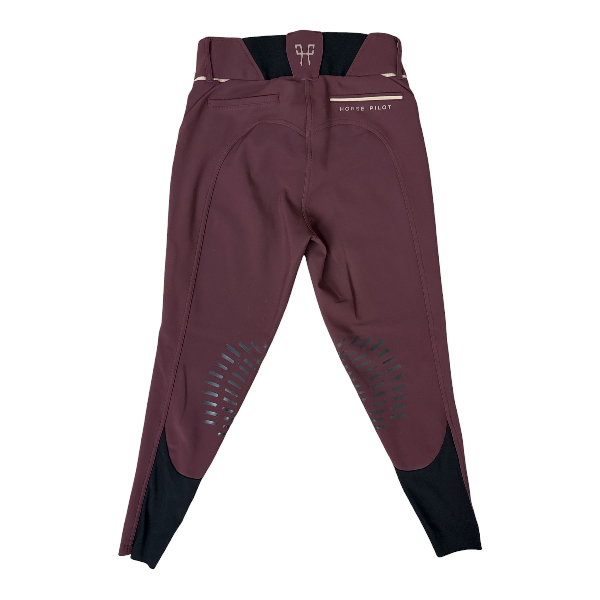 Horse Pilot X-Design Breeches - Burgundy / Size Small