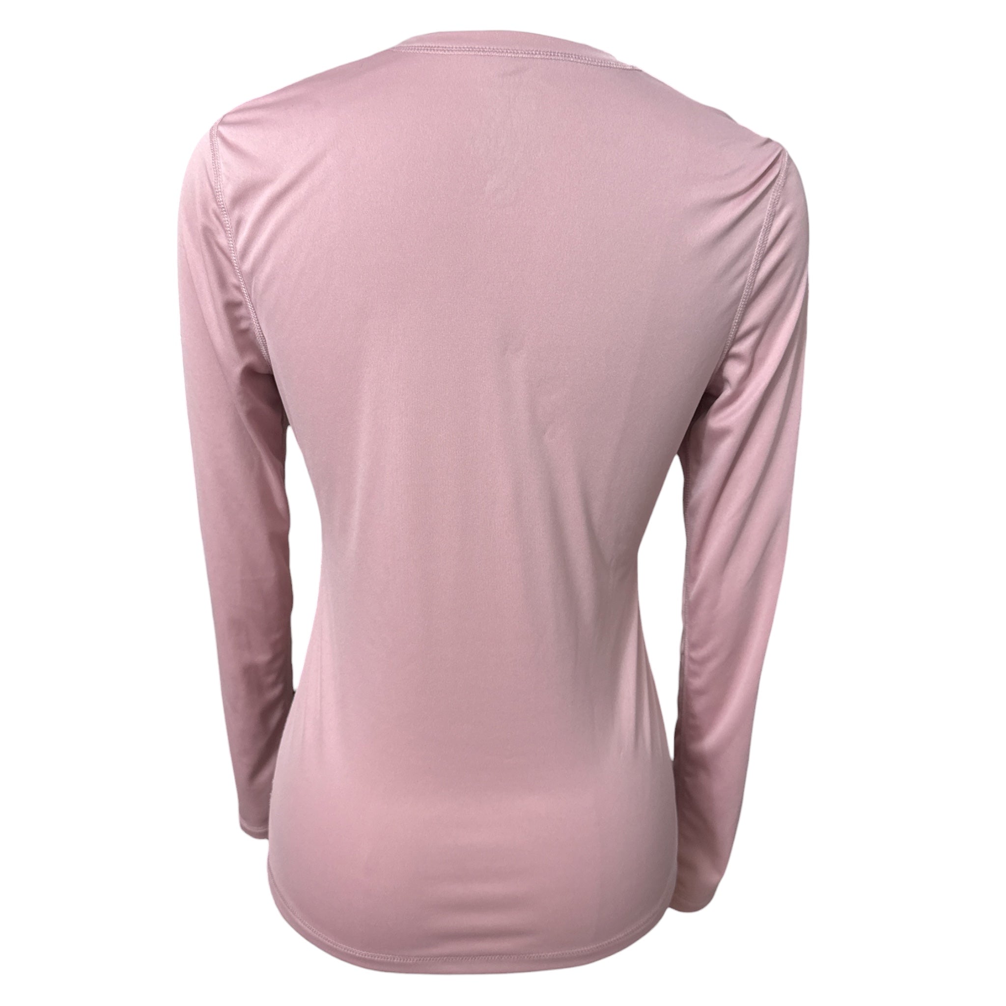 Asmar Equestrian Sustainable Long Sleve Logo Tee - Pink / Size Small