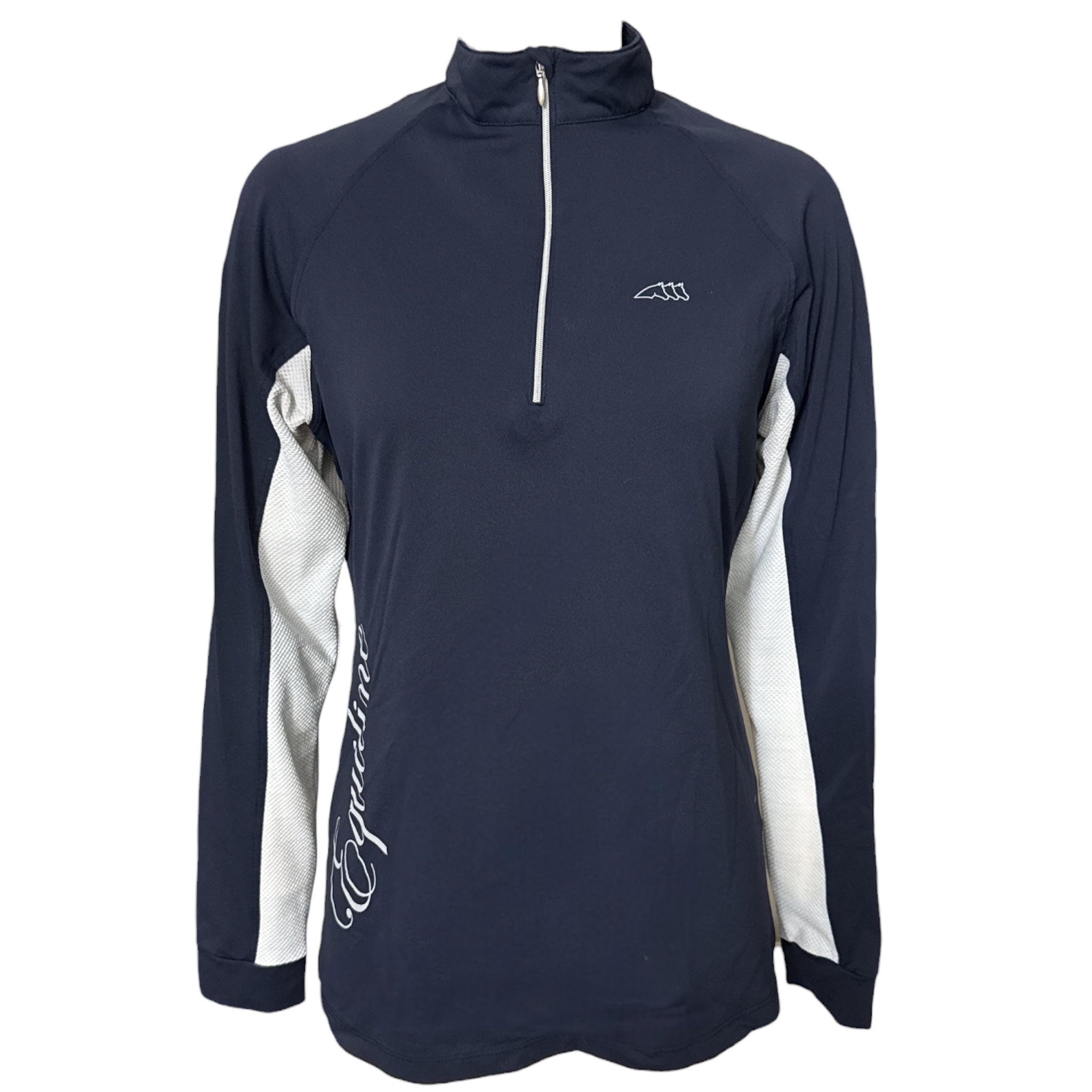 Equiline Amalia Long Sleeve Training Shirt - Navy / Size XL