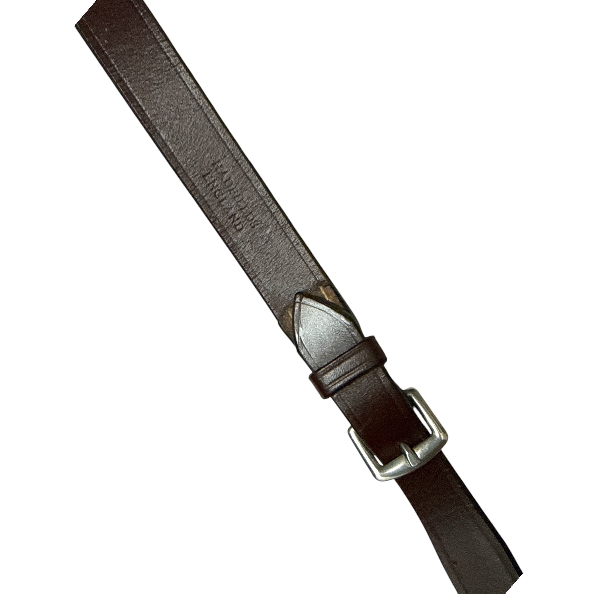 Hadfield's Saddlery Flat Leather Reins with Stops - 3/4 "