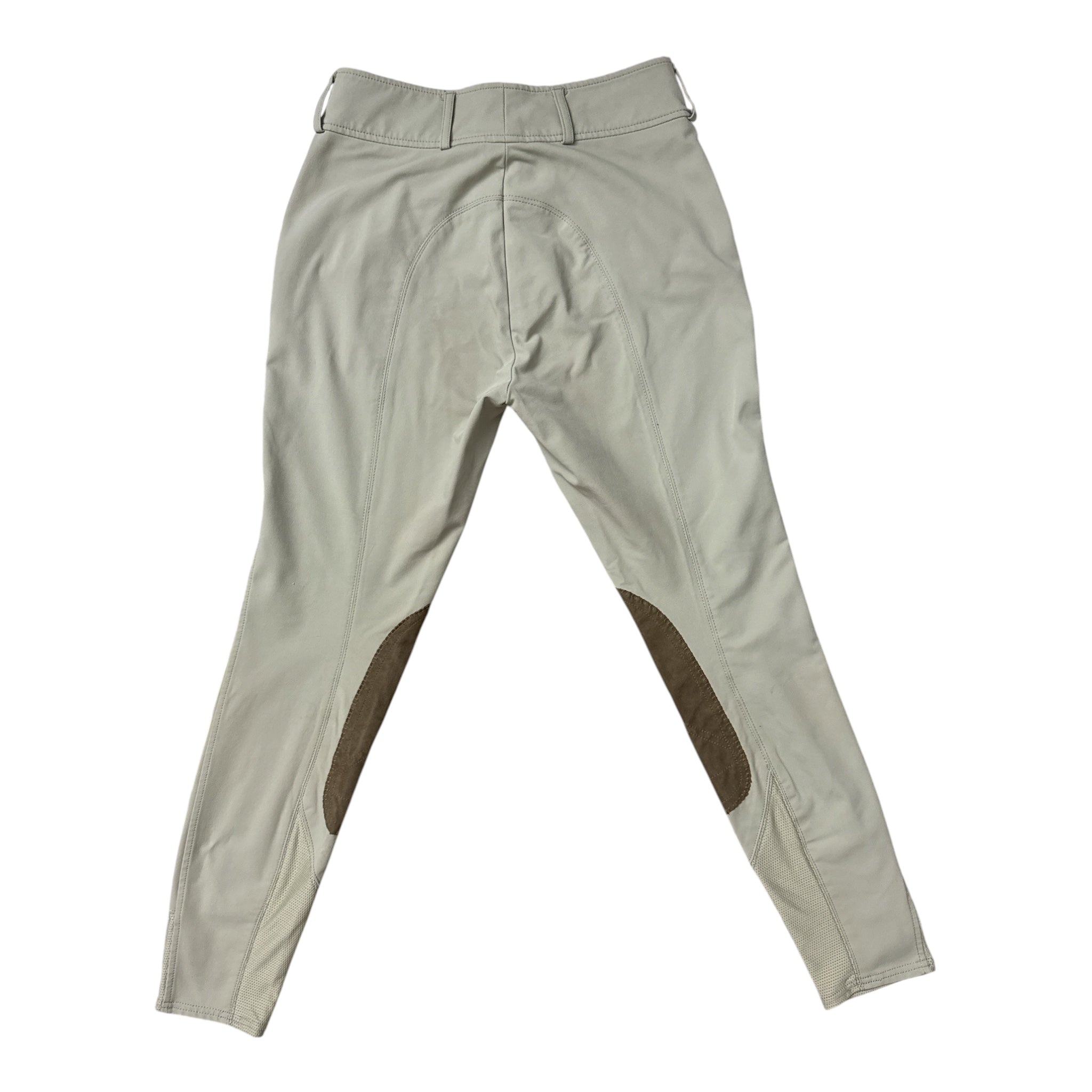 RJ Classics Anna Mid Rise Knee Patch Breech - Tan / Size US 26 L