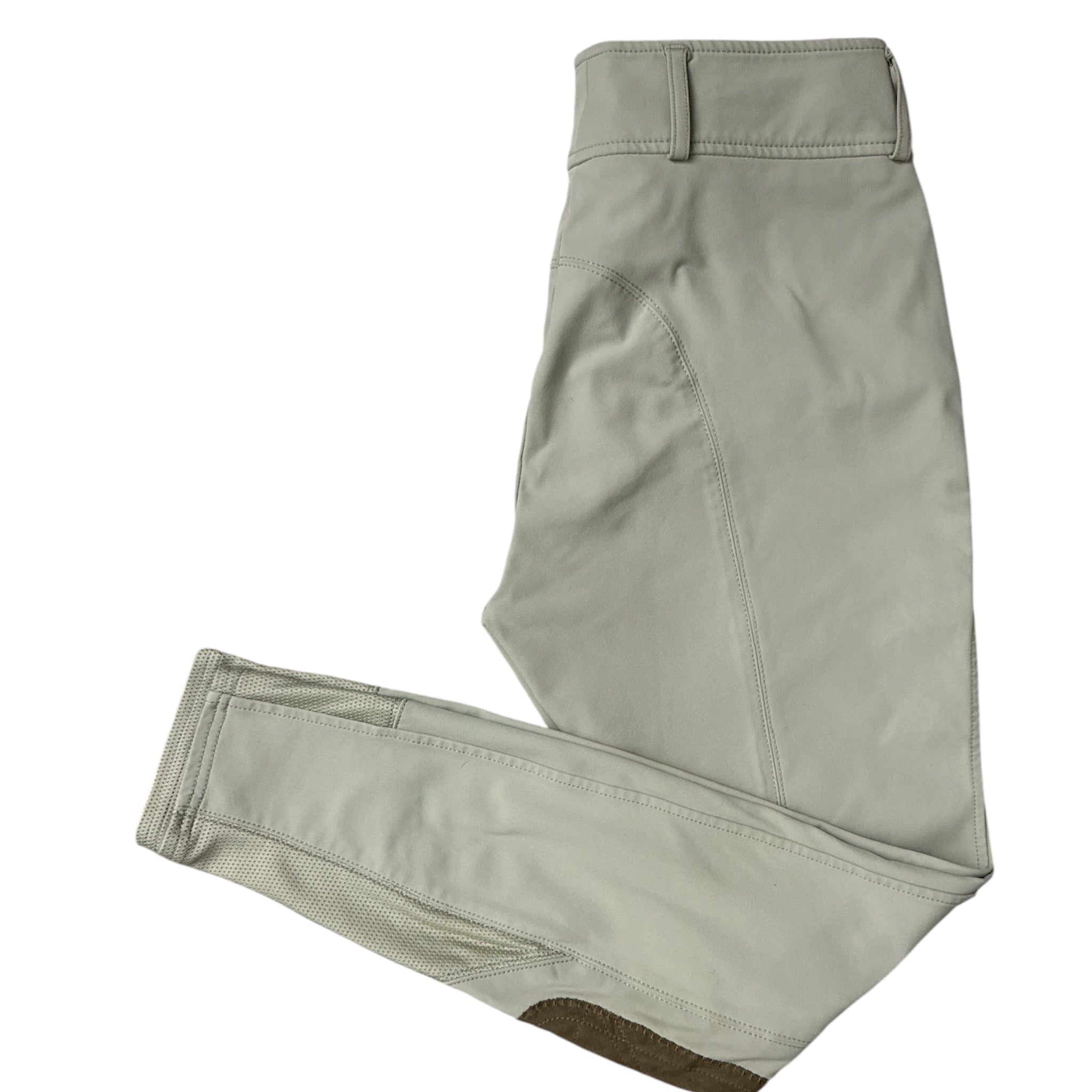 RJ Classics Anna Mid Rise Knee Patch Breech - Tan / Size US 26 L