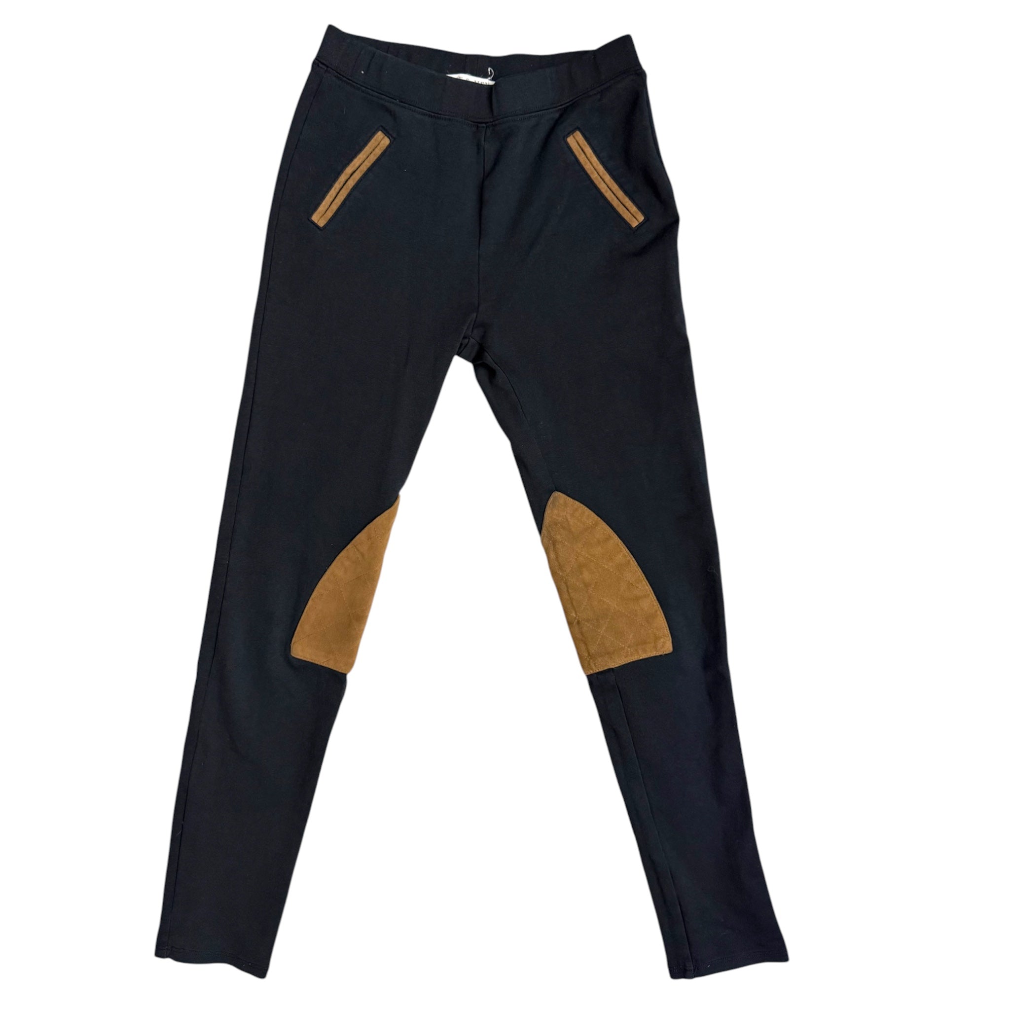 Hope & Henry Girls Ponte Riding Pant - Black / Size 10