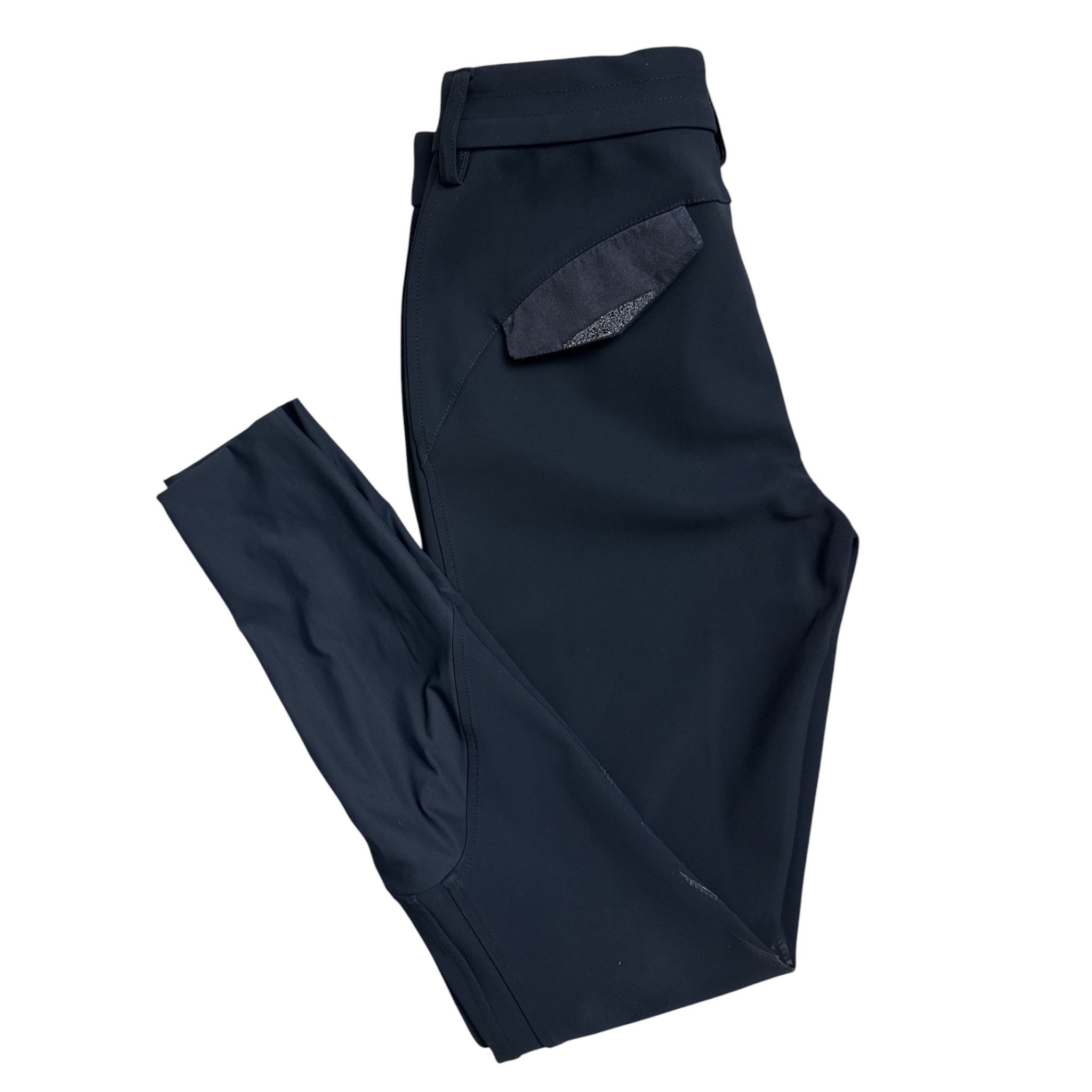 Samshield Mathilde Breeches Knee Grip - Navy Blue / Size FR 34 (US 24)