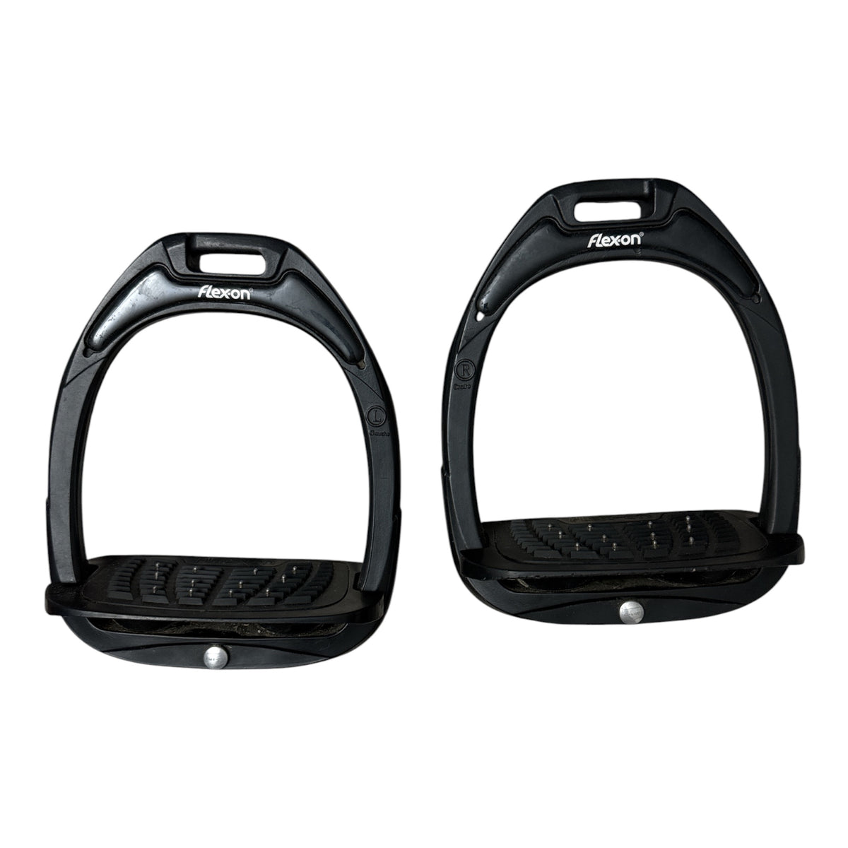 Flex-On Composite w/Incline Ultra Grip Stirrups - Black