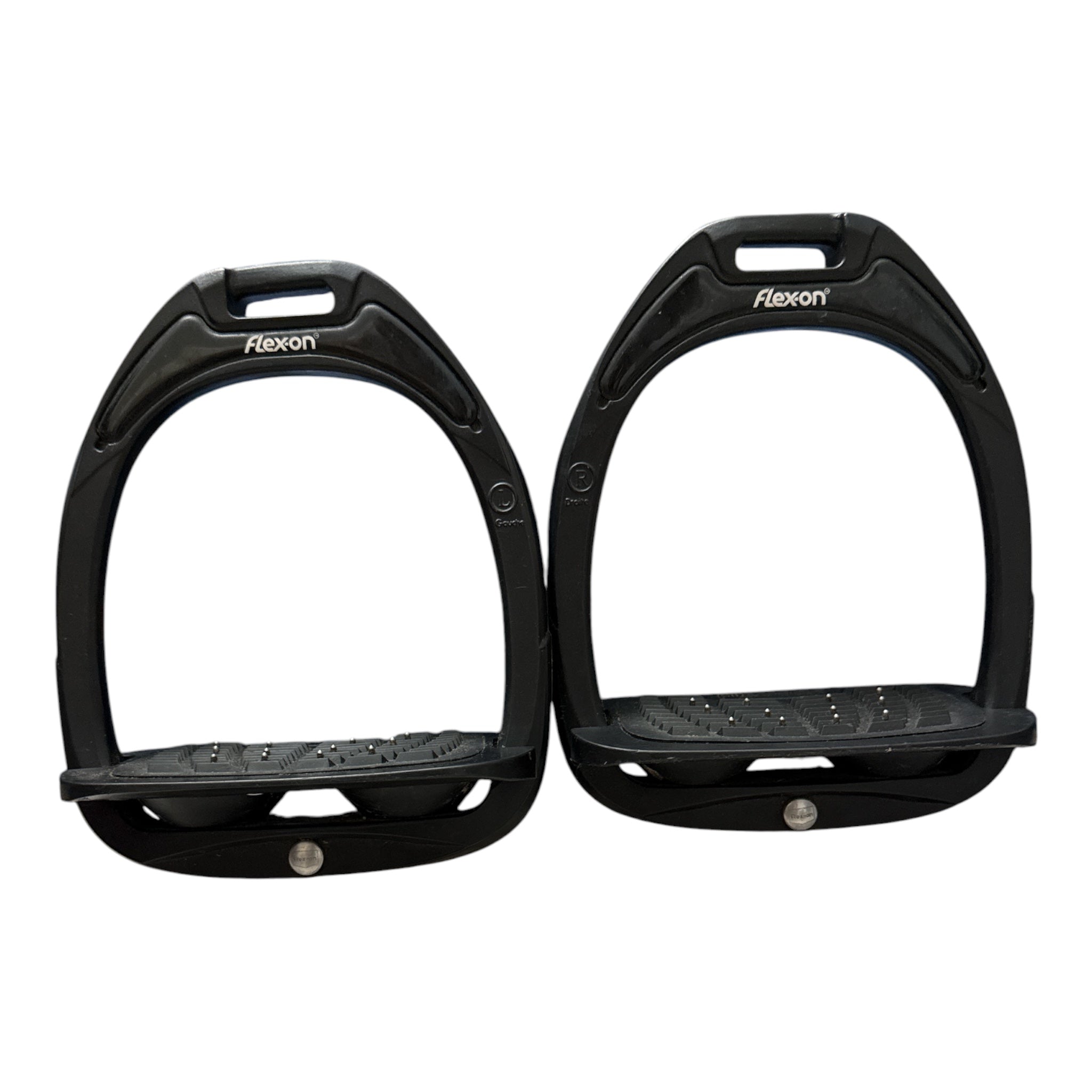 Flex-On Composite w/Incline Ultra Grip Stirrups - Black