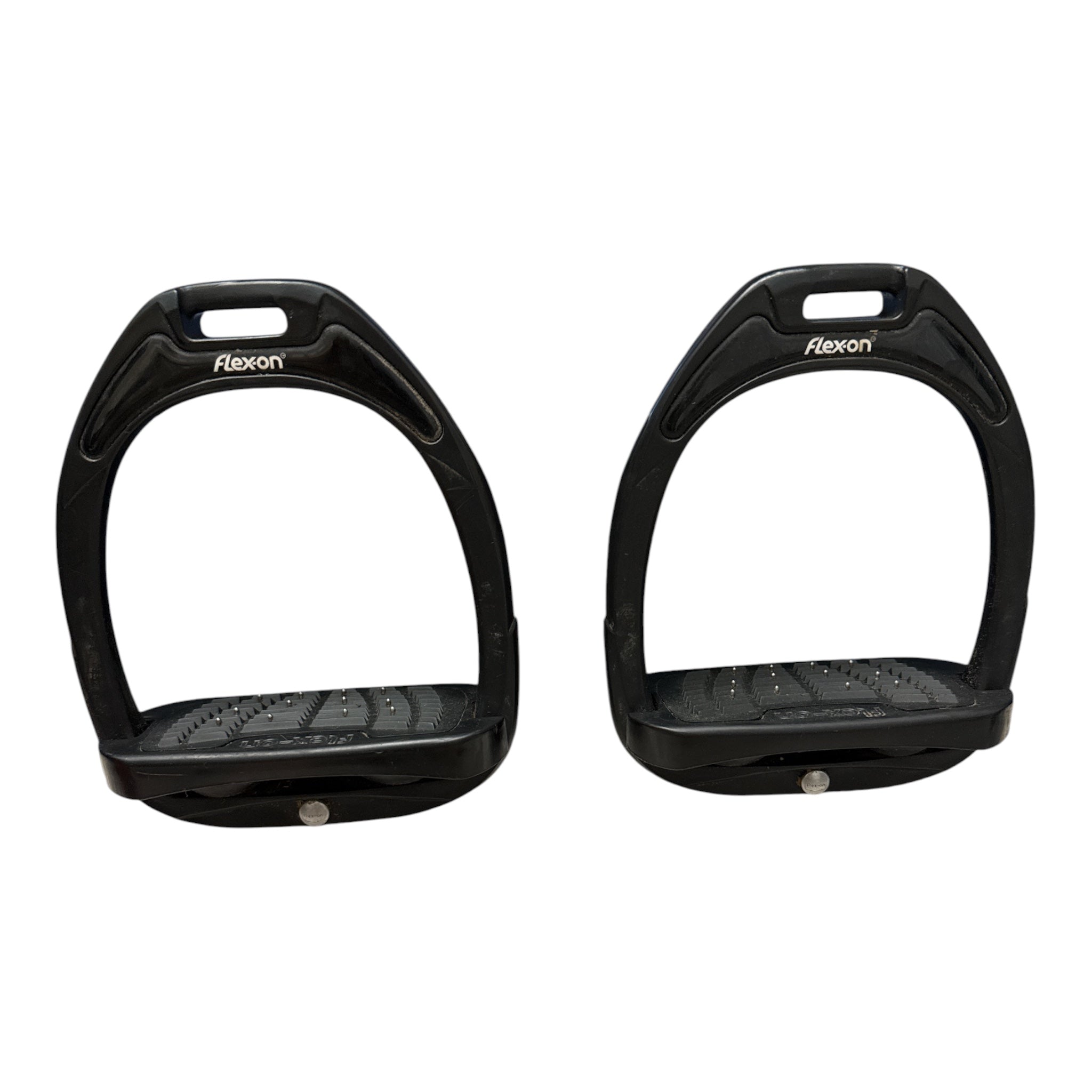 Flex-On Composite w/Incline Ultra Grip Stirrups - Black