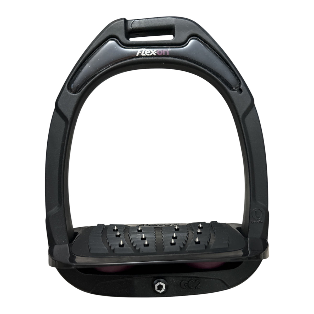 Flex-On Composite w/Incline Ultra Grip Stirrups - Black & Plum NEW