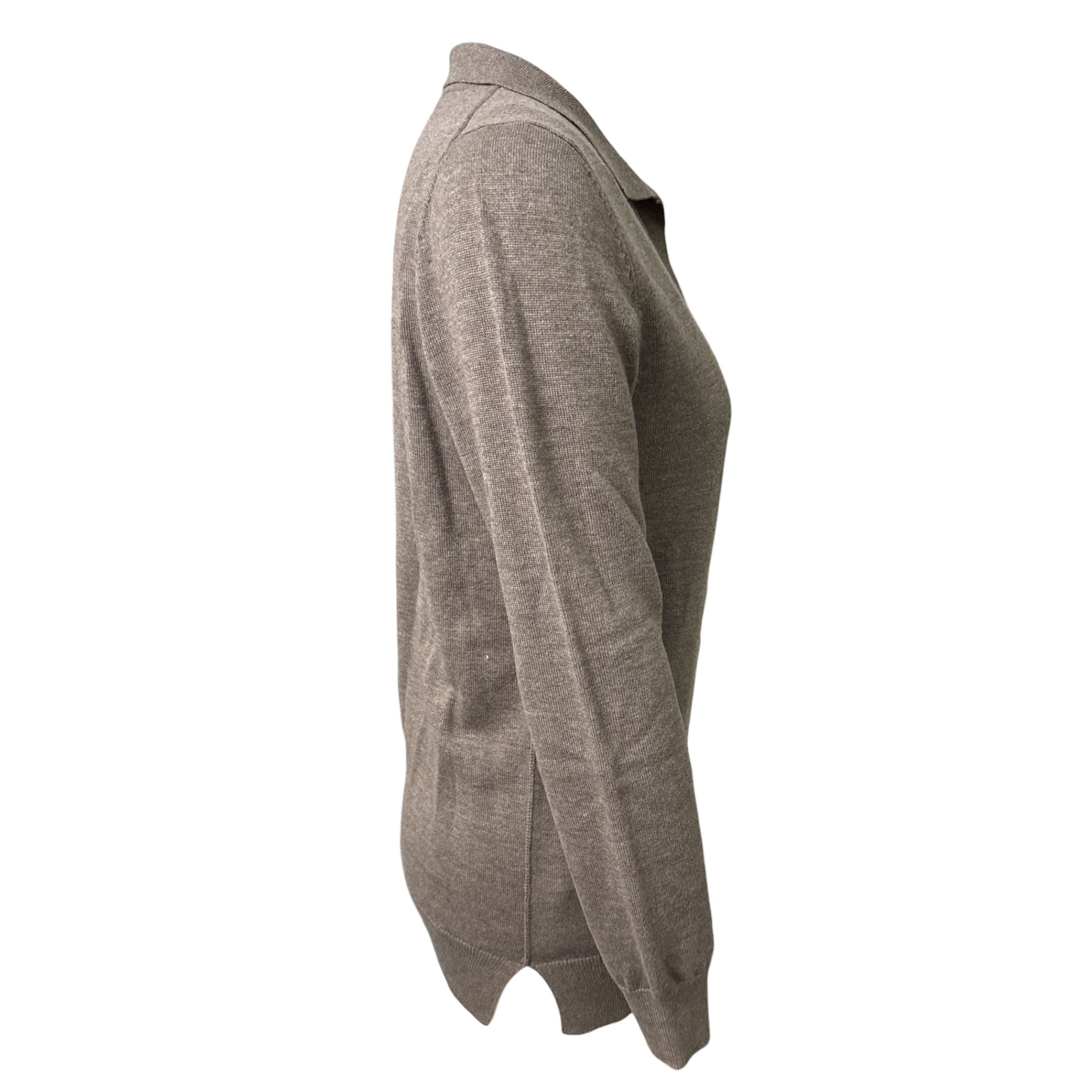 TKEQ Polo Sweater - Brown / Size Medium