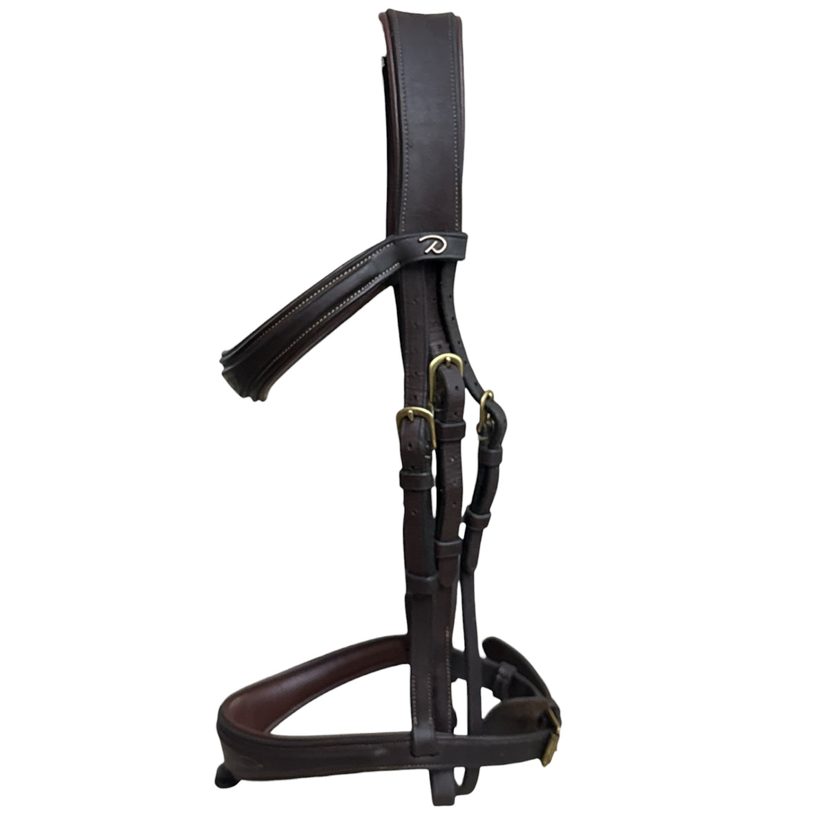 Dy'on Flash Bridle - Brown with Brass Buckles / Cob Size