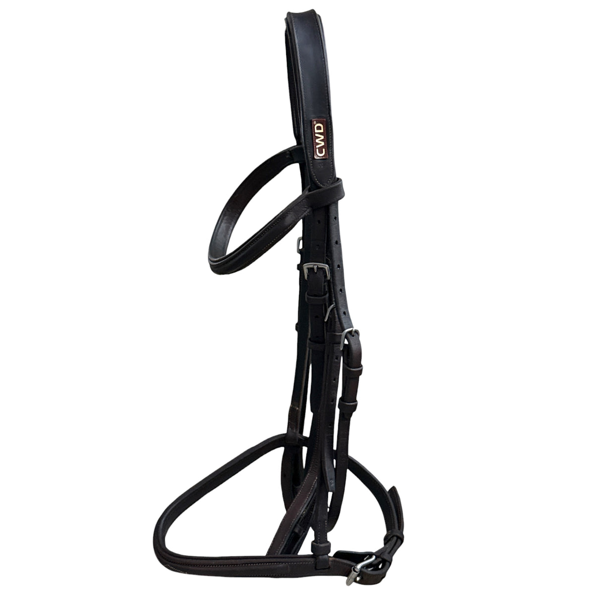 CWD Raised French Noseband Bridle Fancy Stitching- Size 3