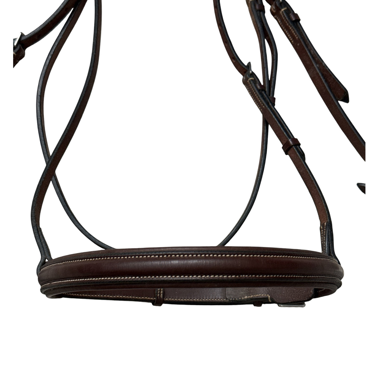 Hadfield's Saddlery Raised Padded Plain Hunter Bridle - Over Size