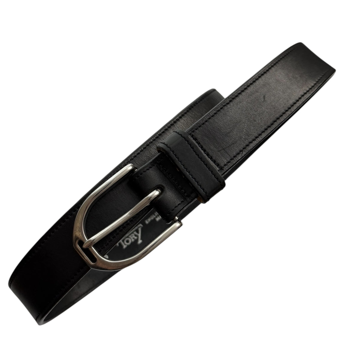Tory 1.5" English Stirrup Belt - Black / Size 30