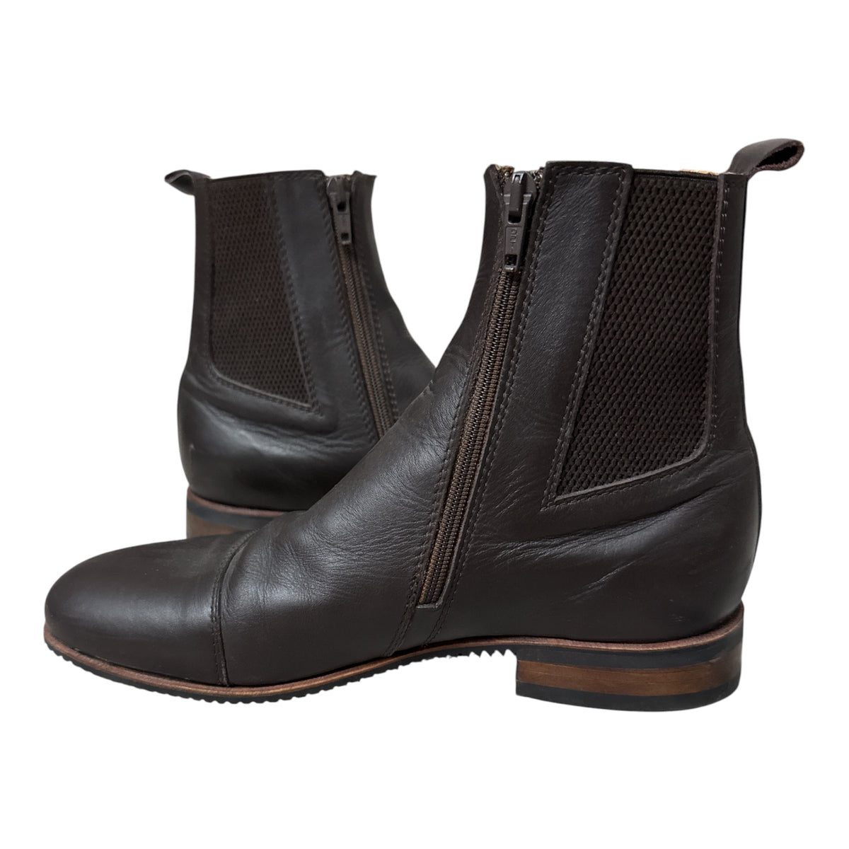 Fabbri Women's Zip Pro Paddock Boots- Brown / Size 39
