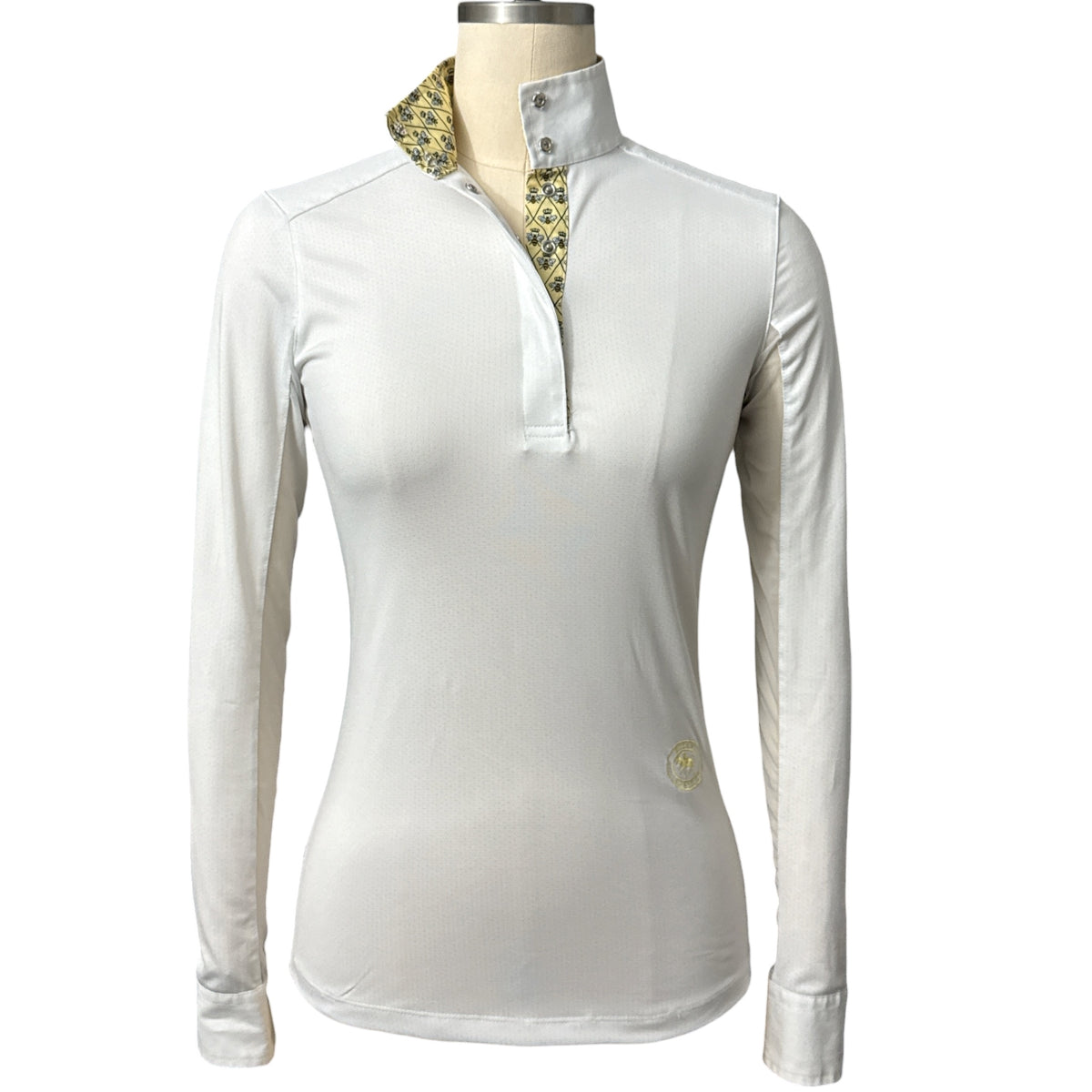 Essex Classic Long Sleeve Shirt - White Queen Bee /Size XS