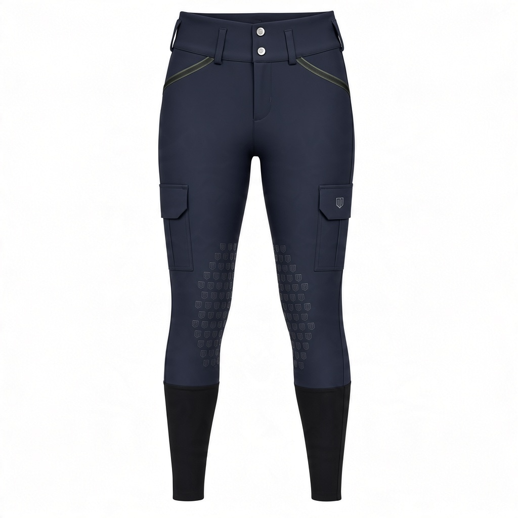 Maya Delorez Women's Cargo Pocket Breeches - Navy / Size Small NEW