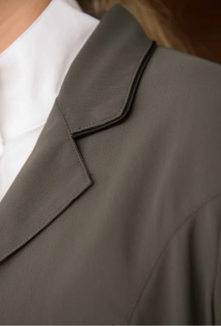 FITS Ladies Zephyr II Mesh Hunt Show Coat - Charcoal Grey / Size Small