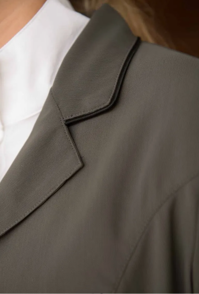 FITS Ladies Zephyr II Mesh Hunt Show Coat - Charcoal Grey / Size Small