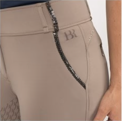 BR Equestrian Carla Breeches - Driftwood Brown / Size US 26 (EU 38) NEW