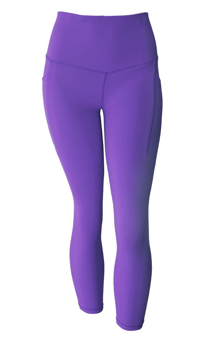 Barn and Beyond Equestrian The Finn Full Grip Seat Legging Breeches - Lilac Purple / Size XS NEW